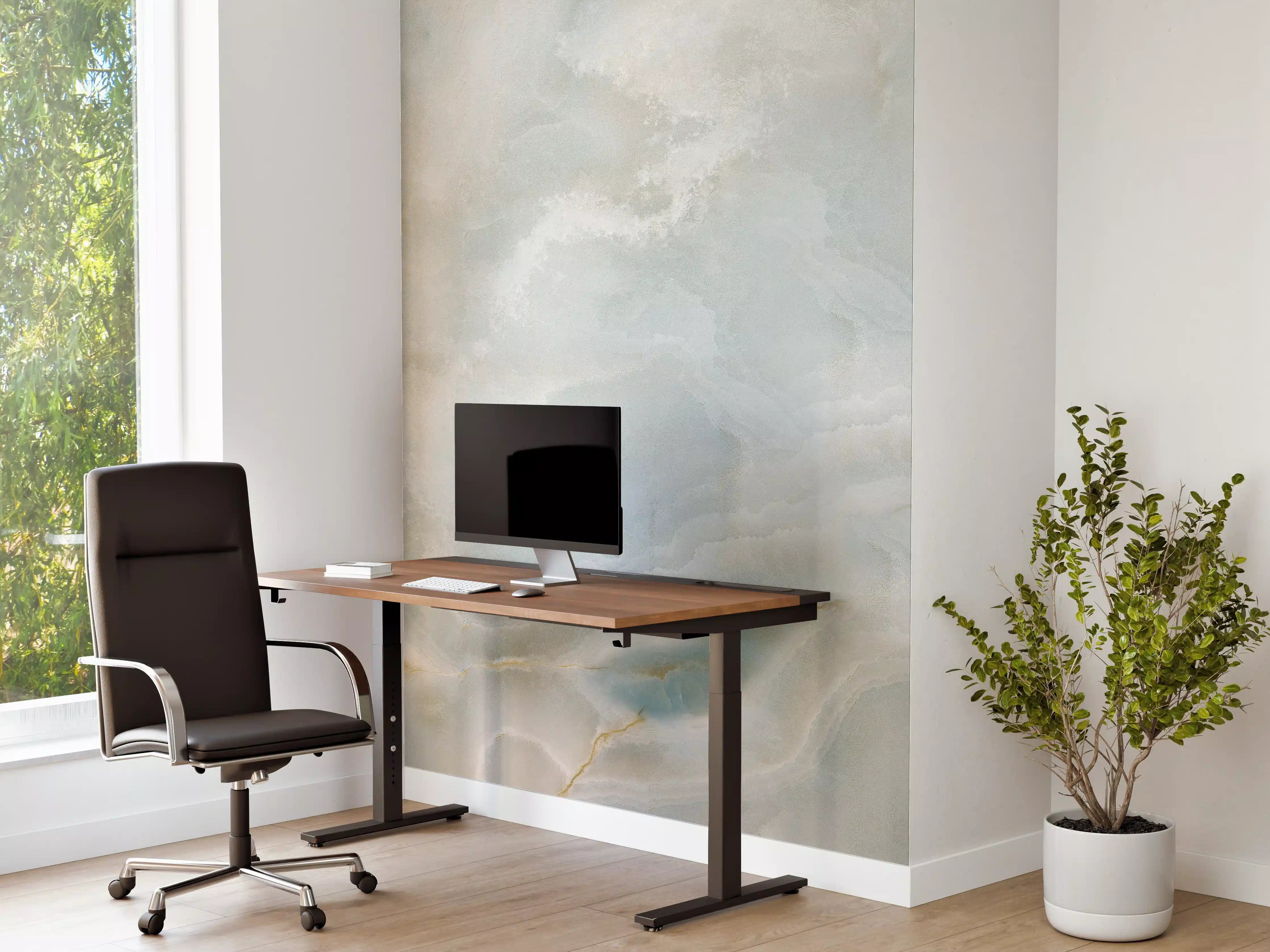 Büro Wandgestaltung - Polierter heller Onyx-Marmor