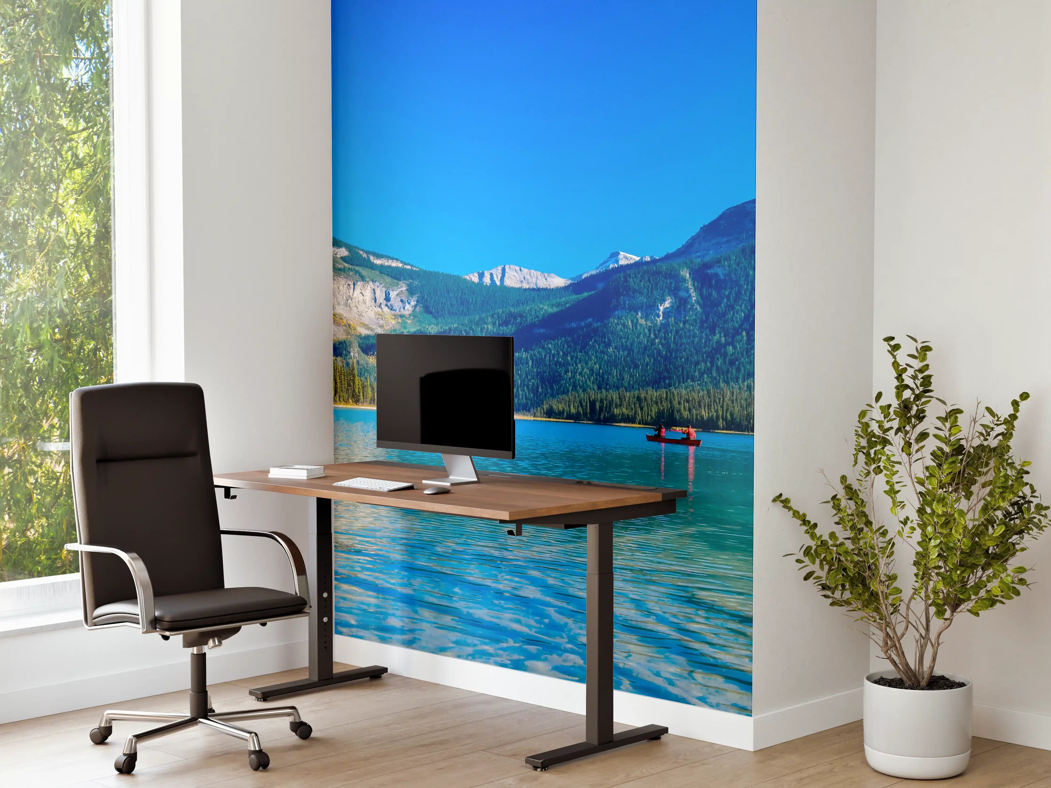 Büro Wandgestaltung - Prächtige weiße Pferde