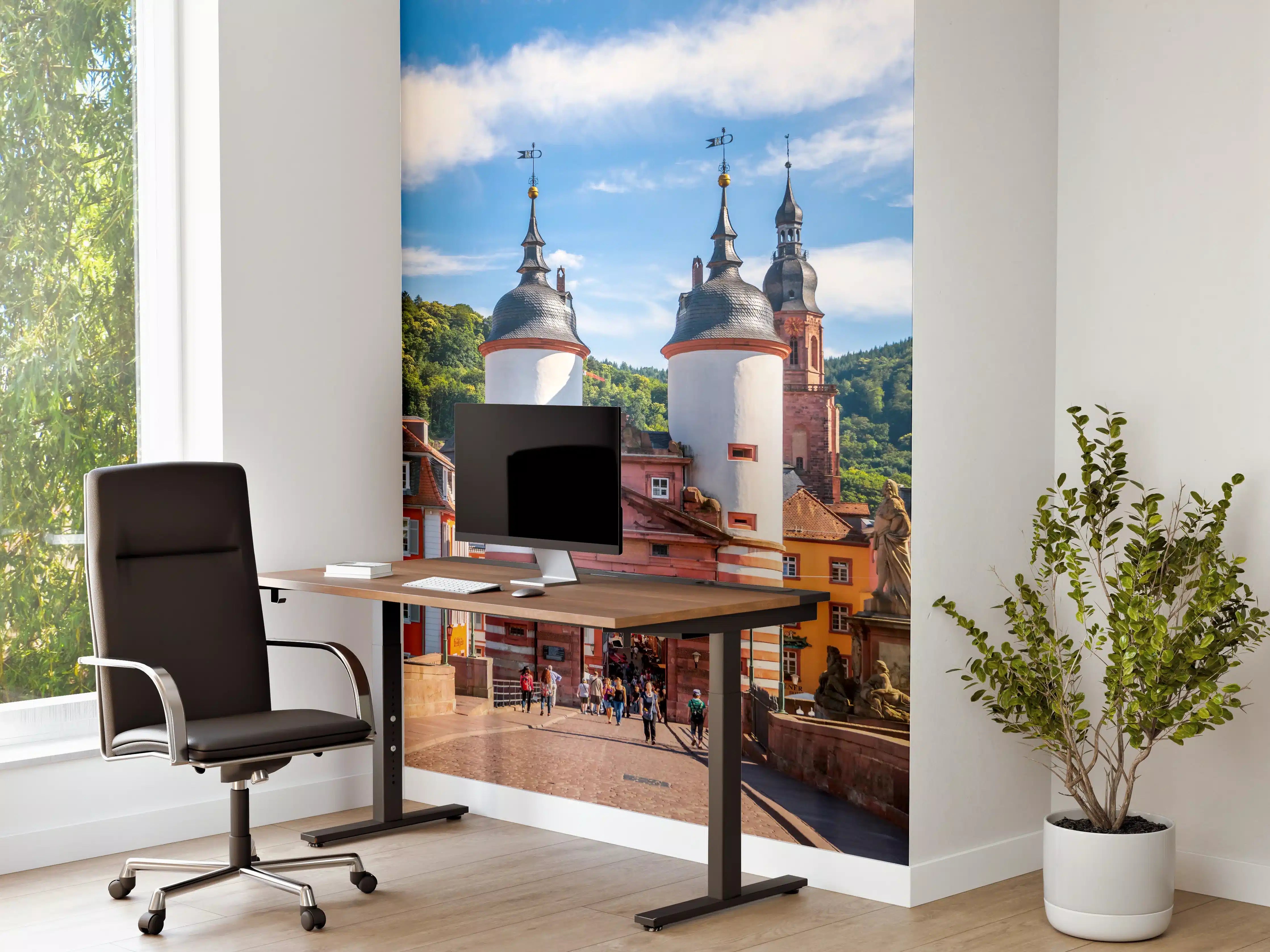 Büro Wandgestaltung - Prächtiger Anblick auf Brücke in Heidelberg