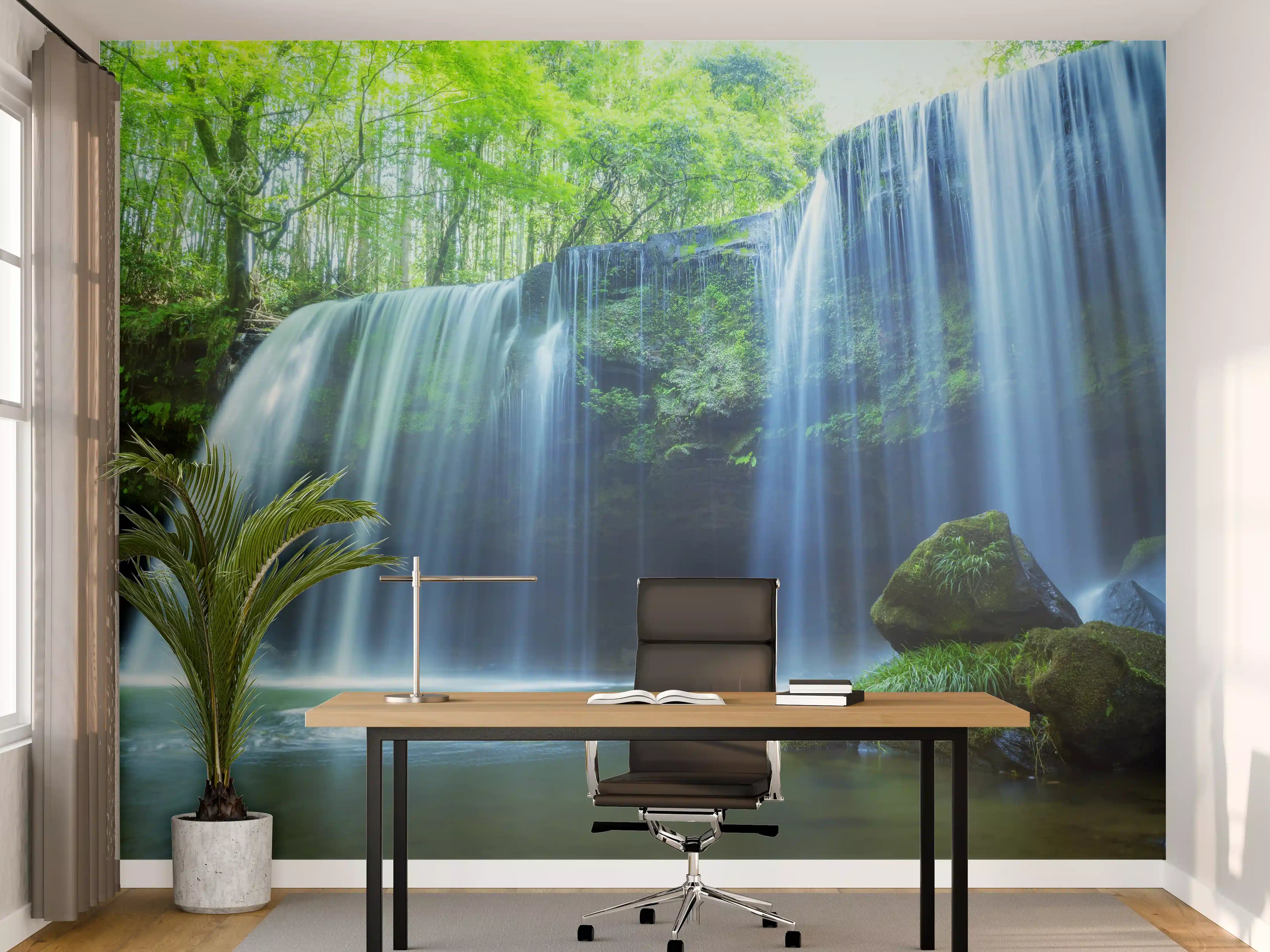 Büro Wandgestaltung - Prächtiger Nabigataki-Wasserfall