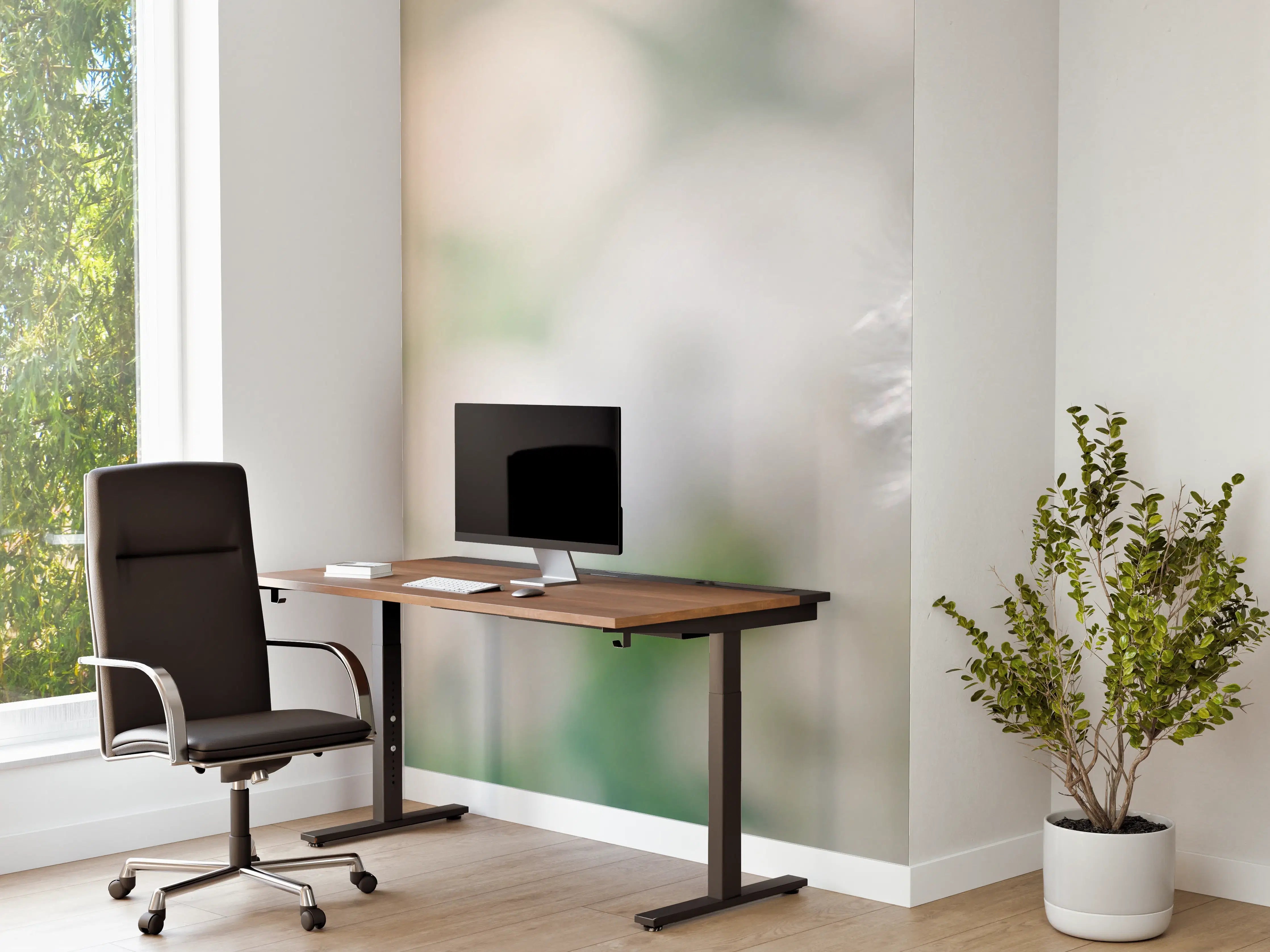 Büro Wandgestaltung - Pusteblume in Türkis-Weiß