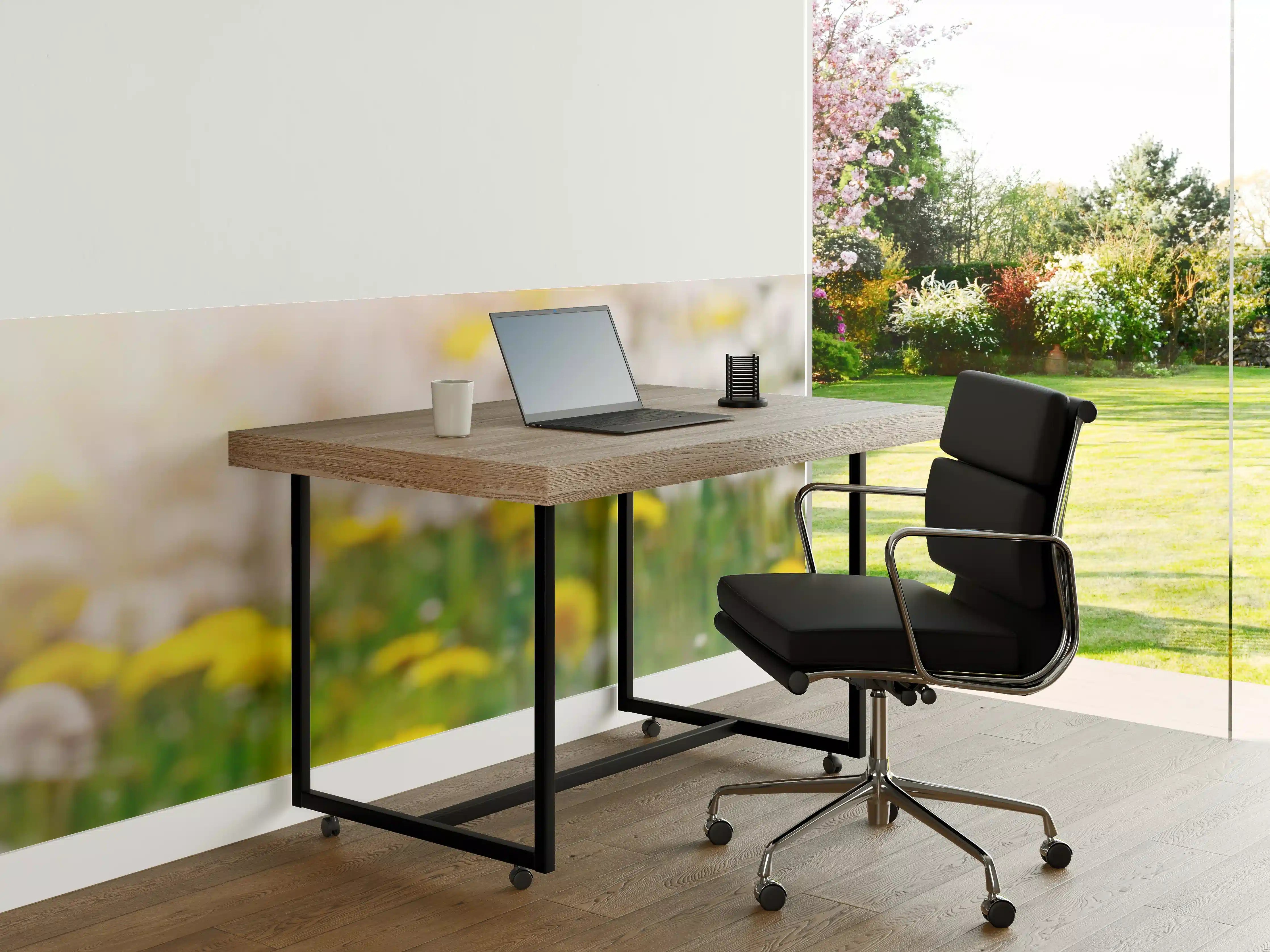 Büro Wandgestaltung - Pusteblumen-Wiese Gelb Weiß