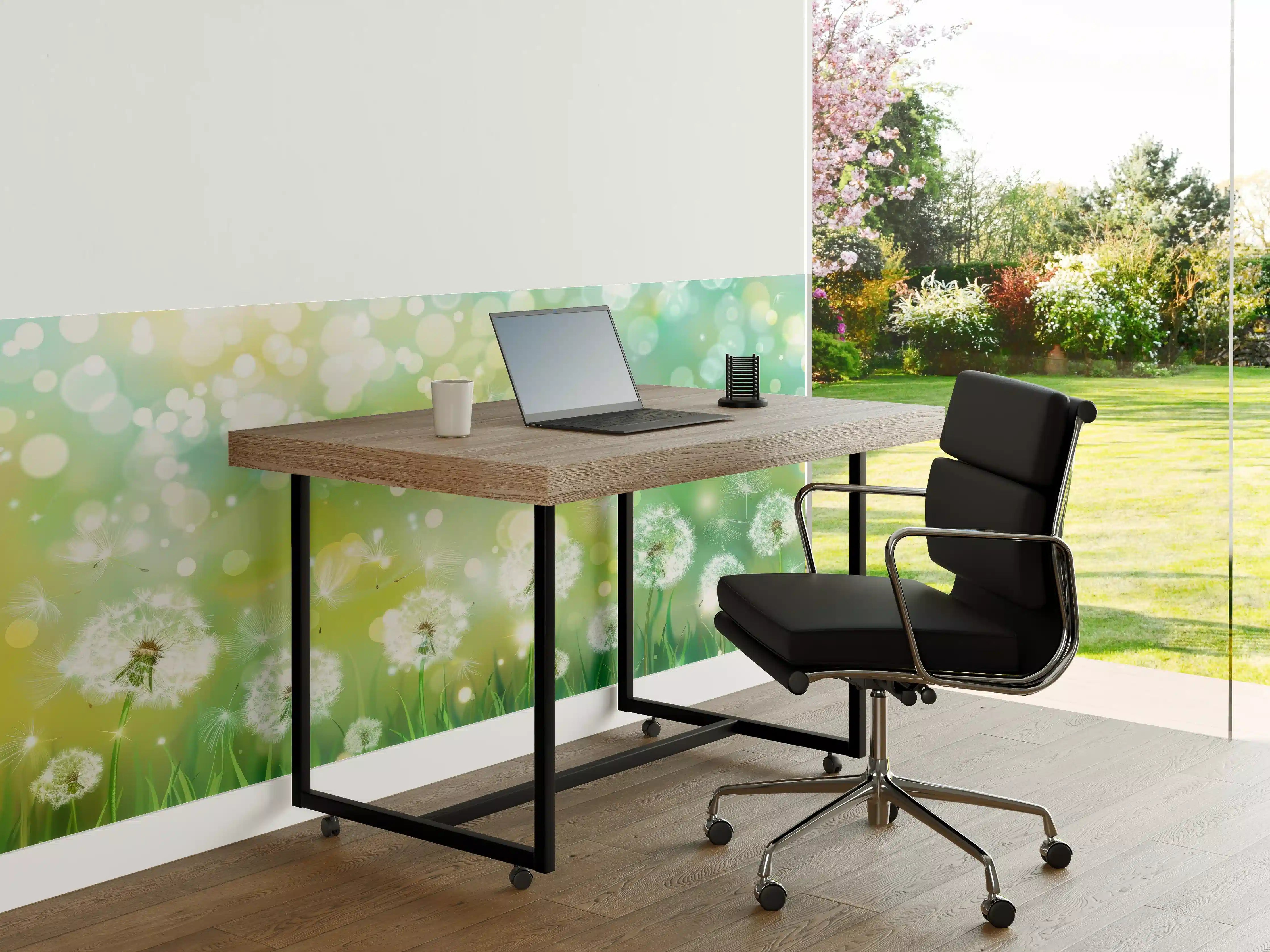 Büro Wandgestaltung - Pusteblumen im Frühlingsgrün