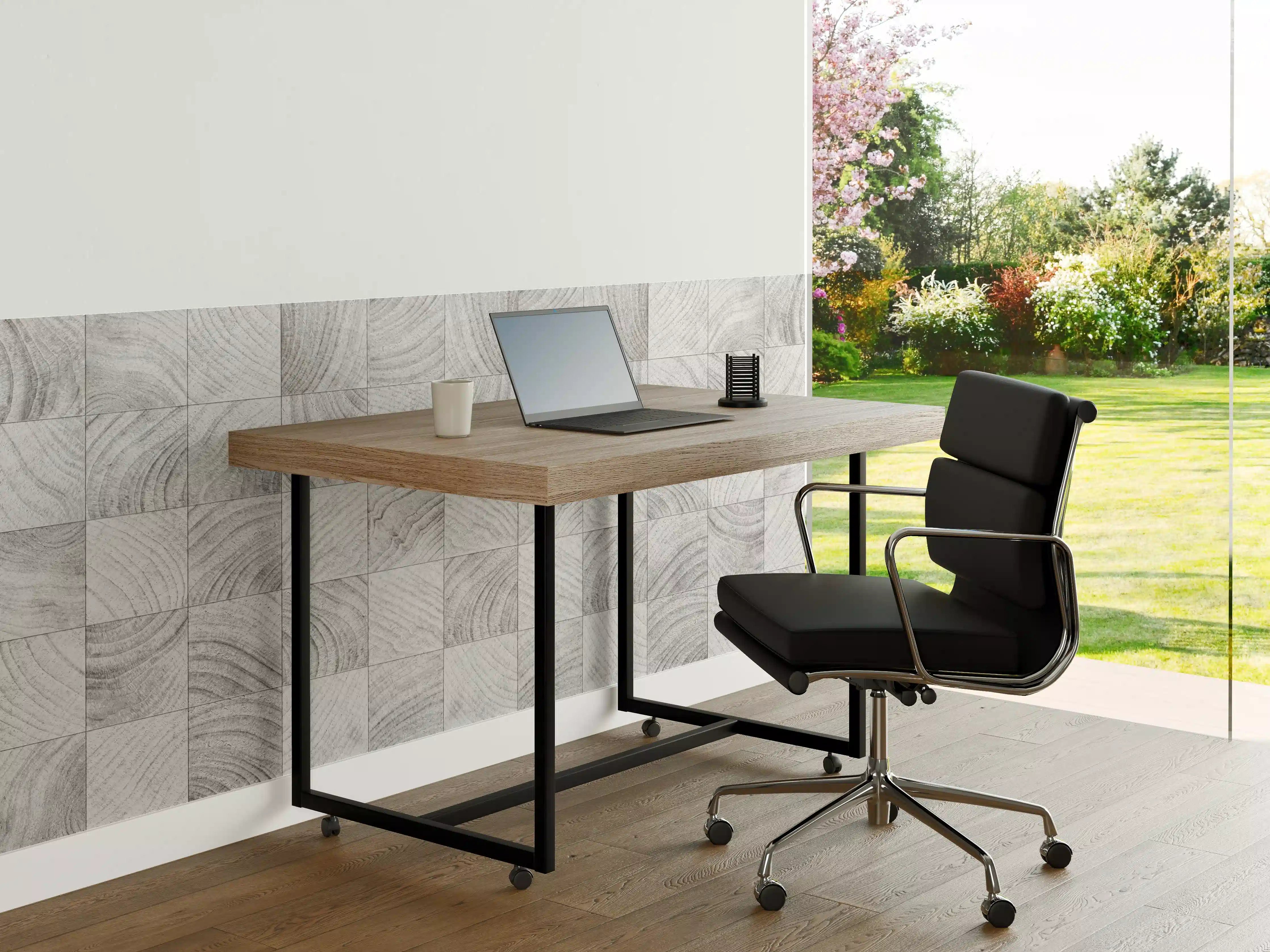 Büro Wandgestaltung - Quadratische Holzartige Fliesen