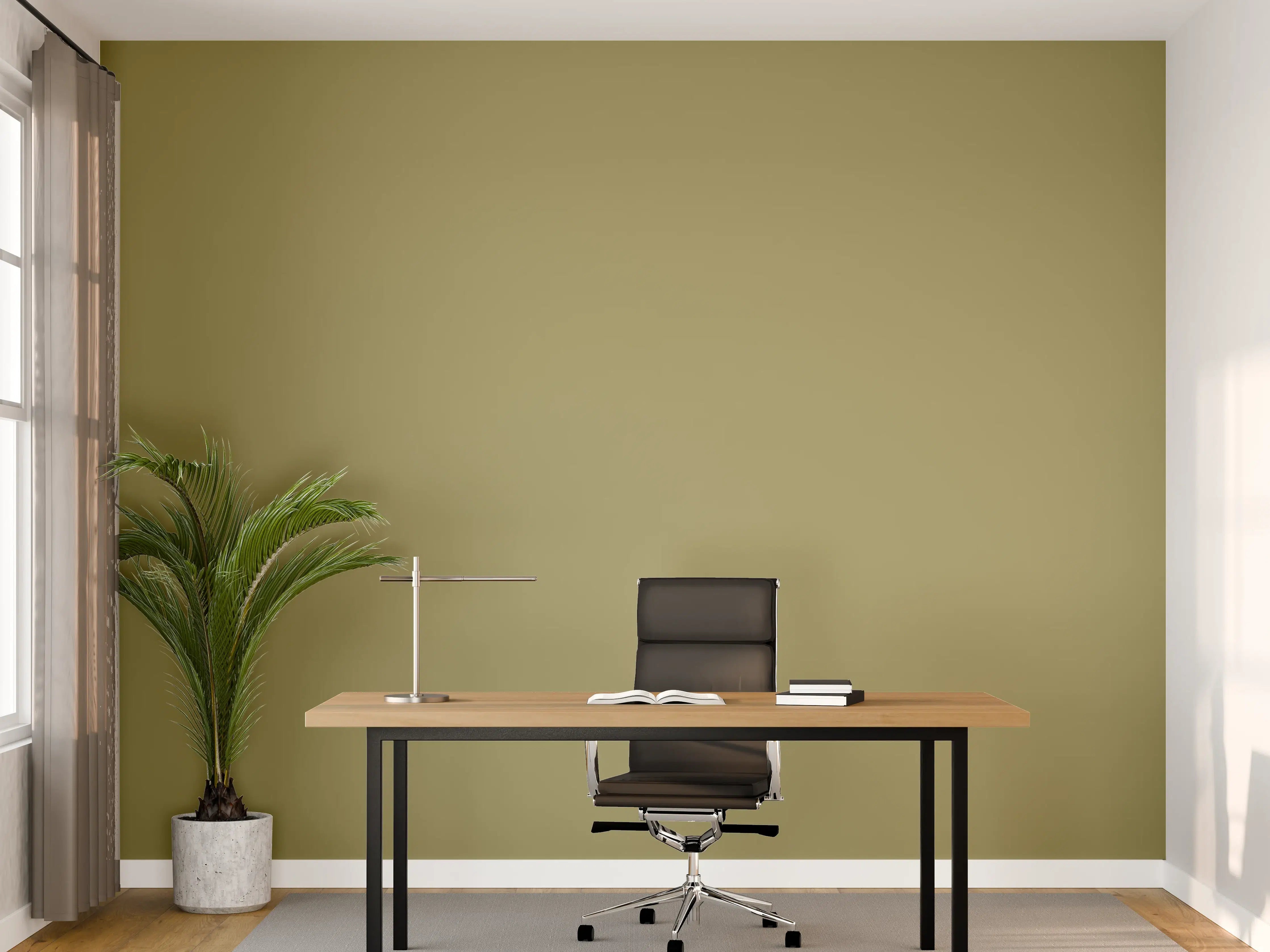 Büro Wandgestaltung - RAL 1020 (olivgelb)