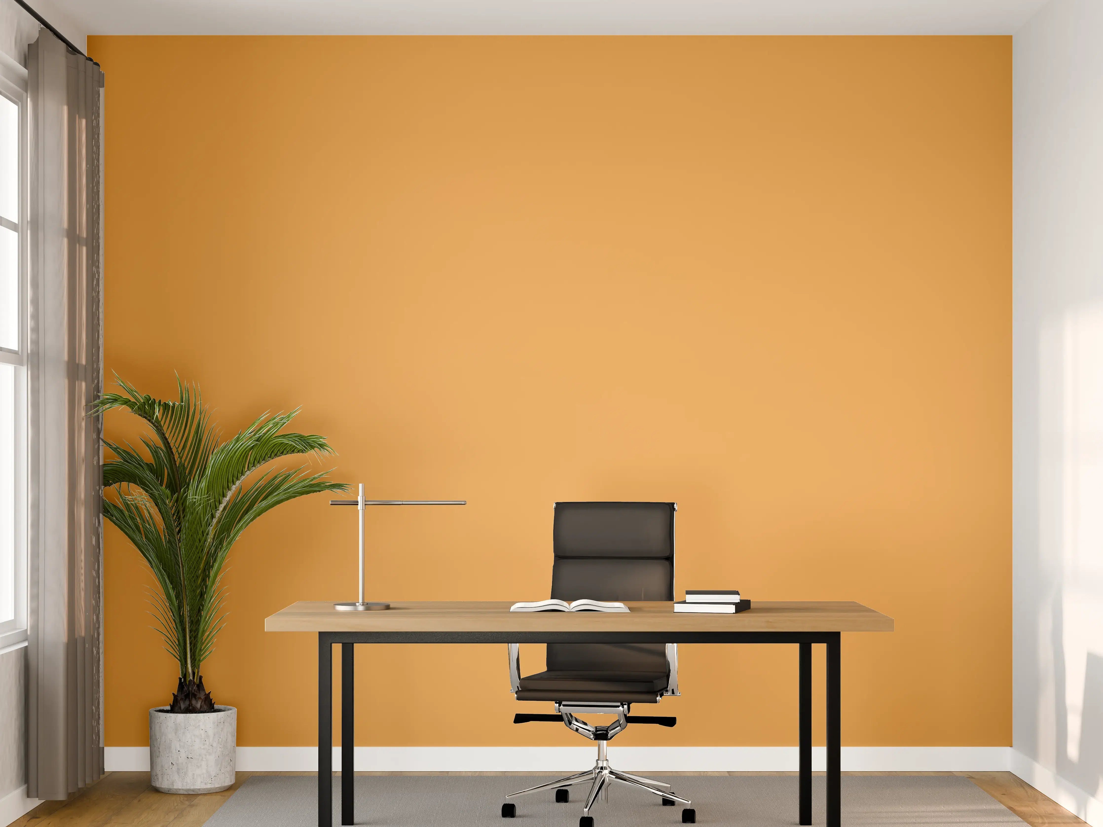 Büro Wandgestaltung - RAL 1034 (Pastellgelb)