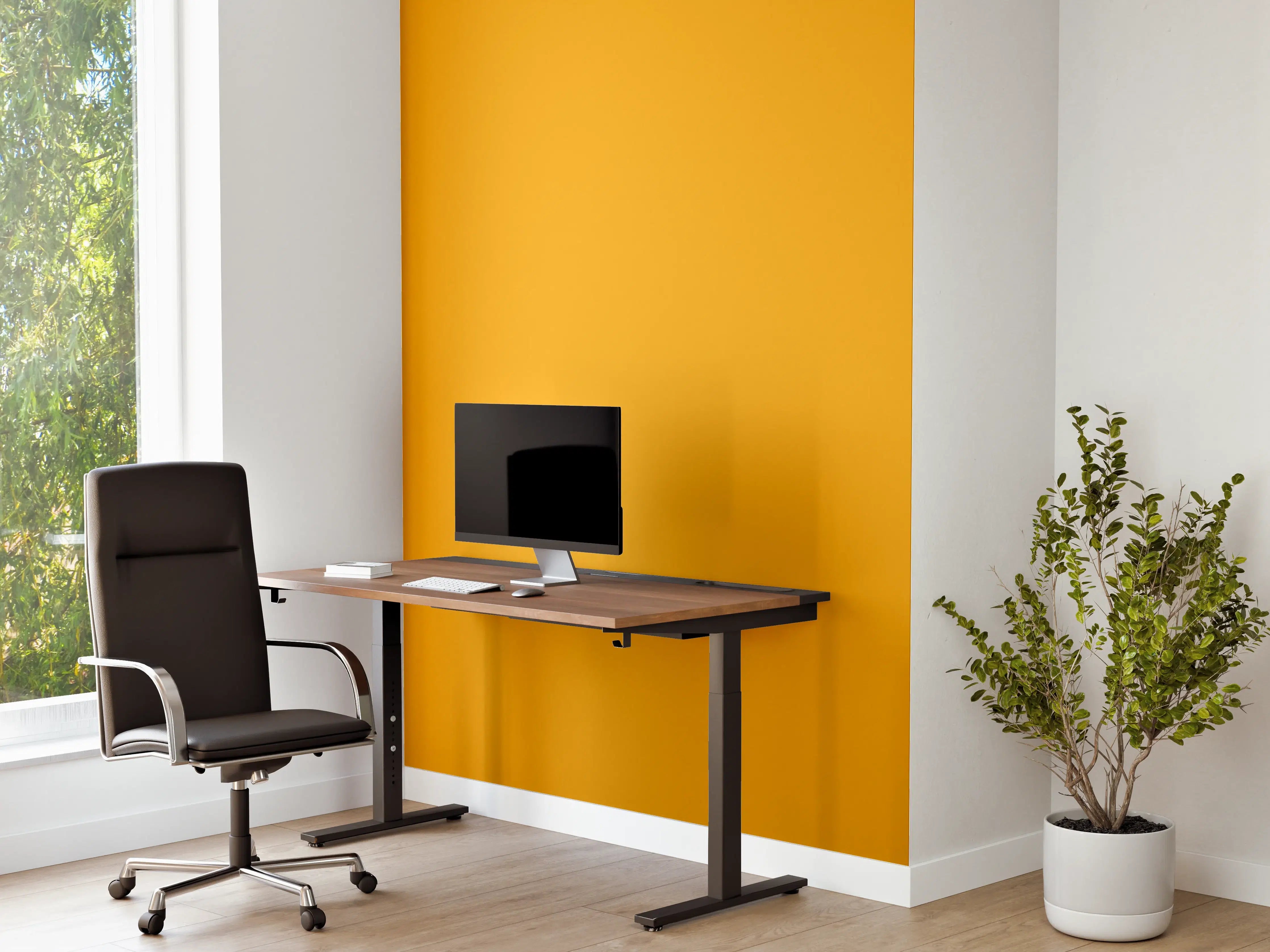 Büro Wandgestaltung - RAL 1037 (Sonnengelb)