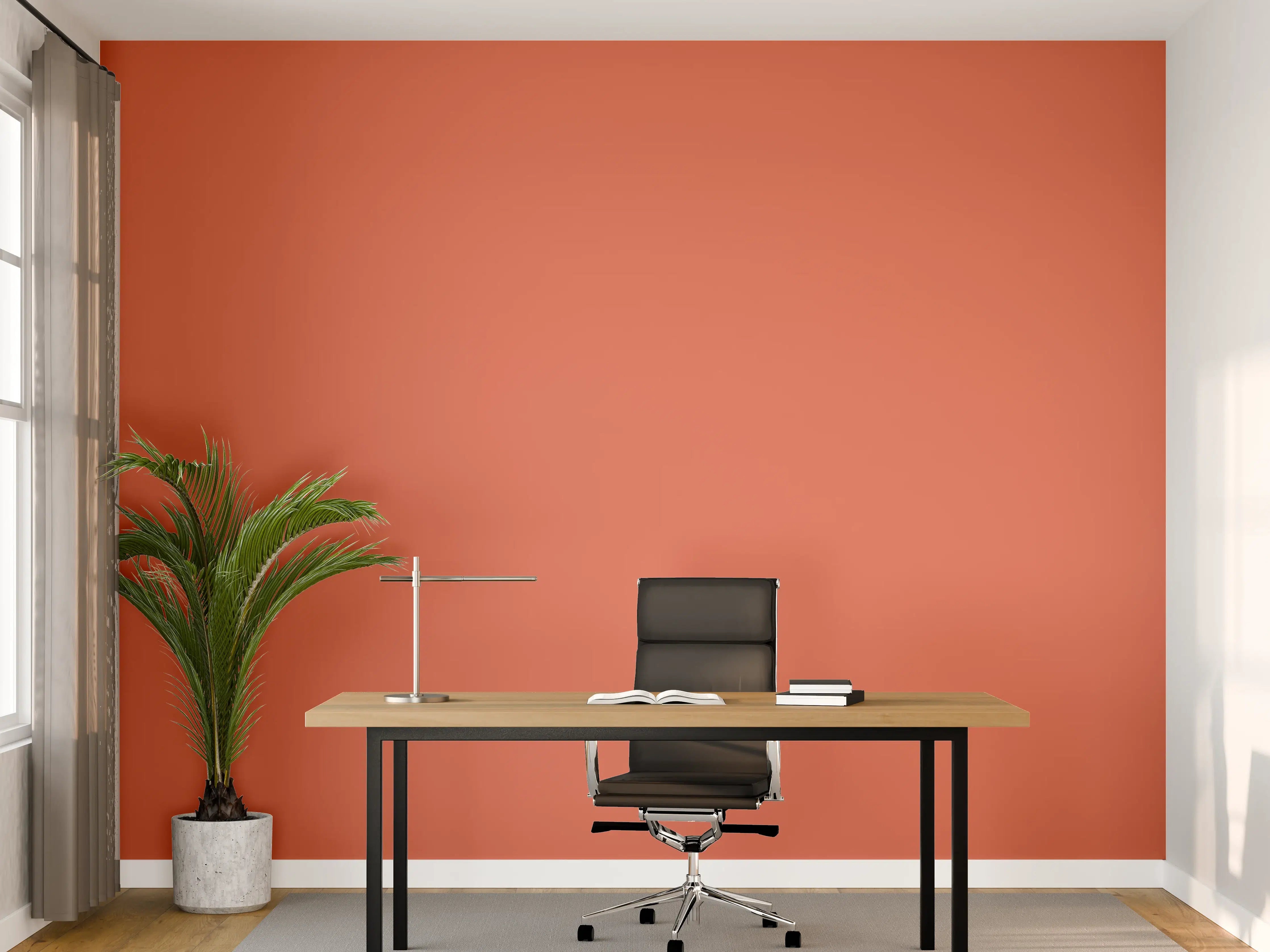 Büro Wandgestaltung - RAL 2012 (Lachsorange)