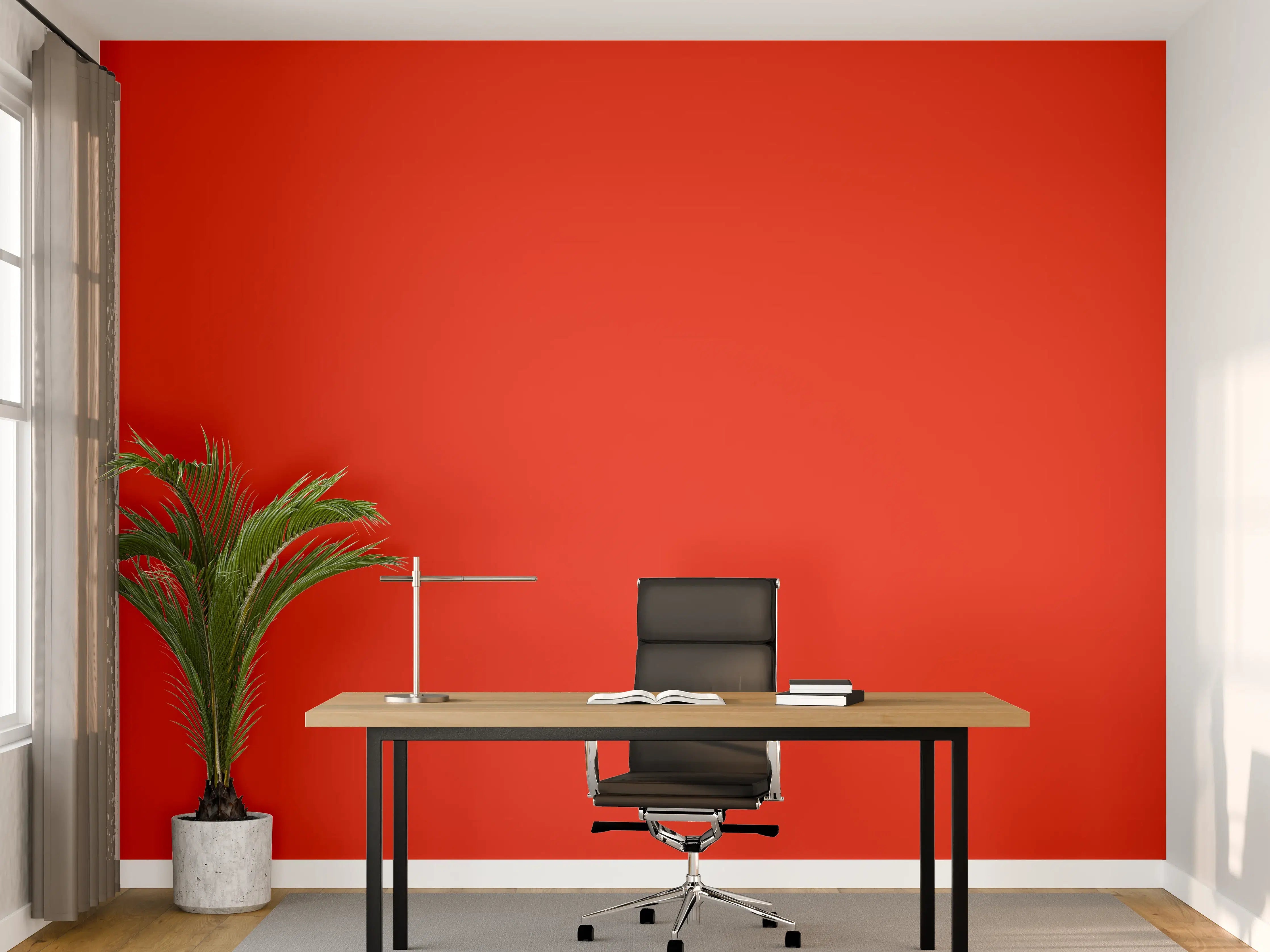 Büro Wandgestaltung - RAL 3028 (Reines Rot)