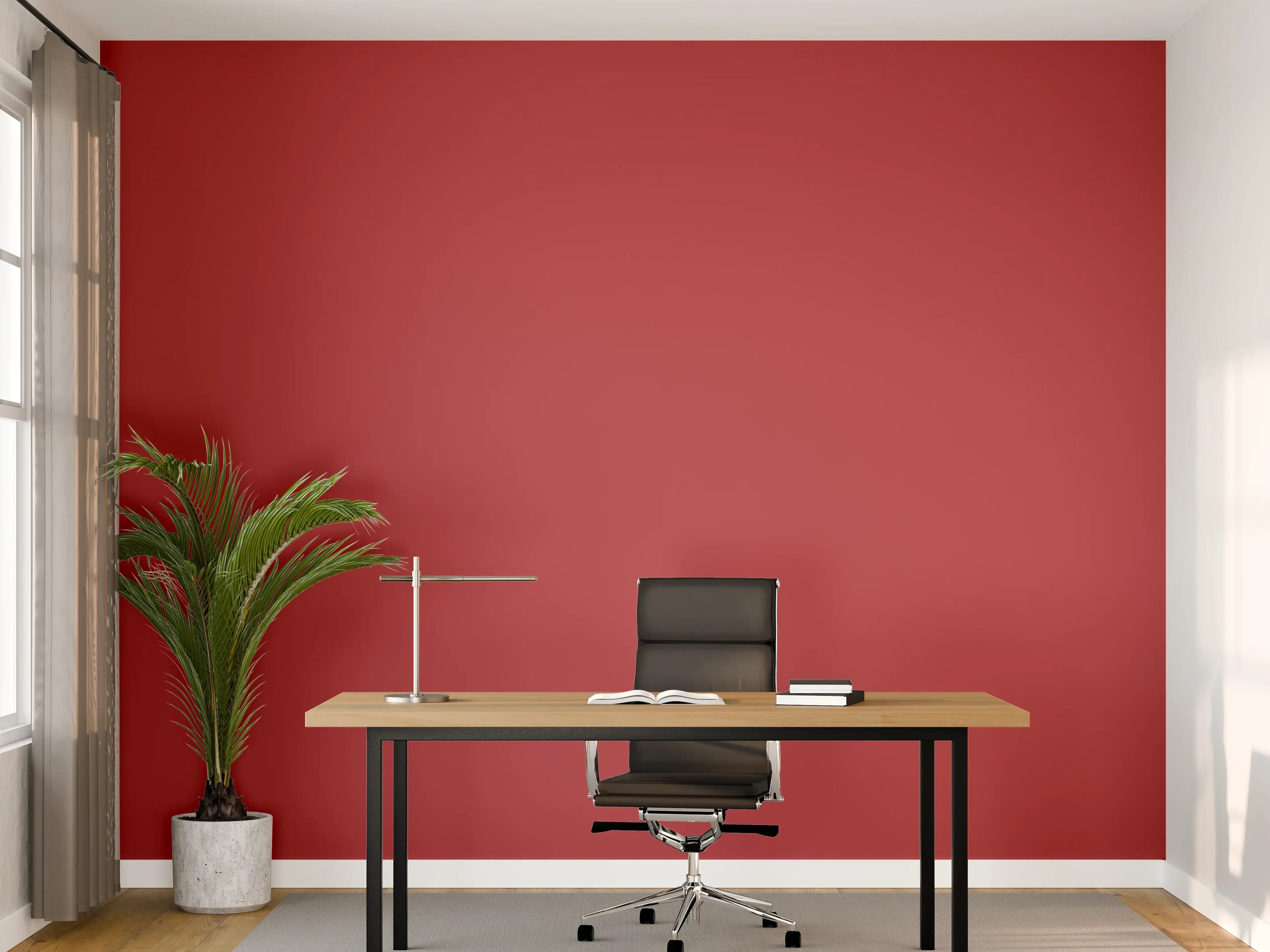 Büro Wandgestaltung - RAL 3031 (Orientrot)