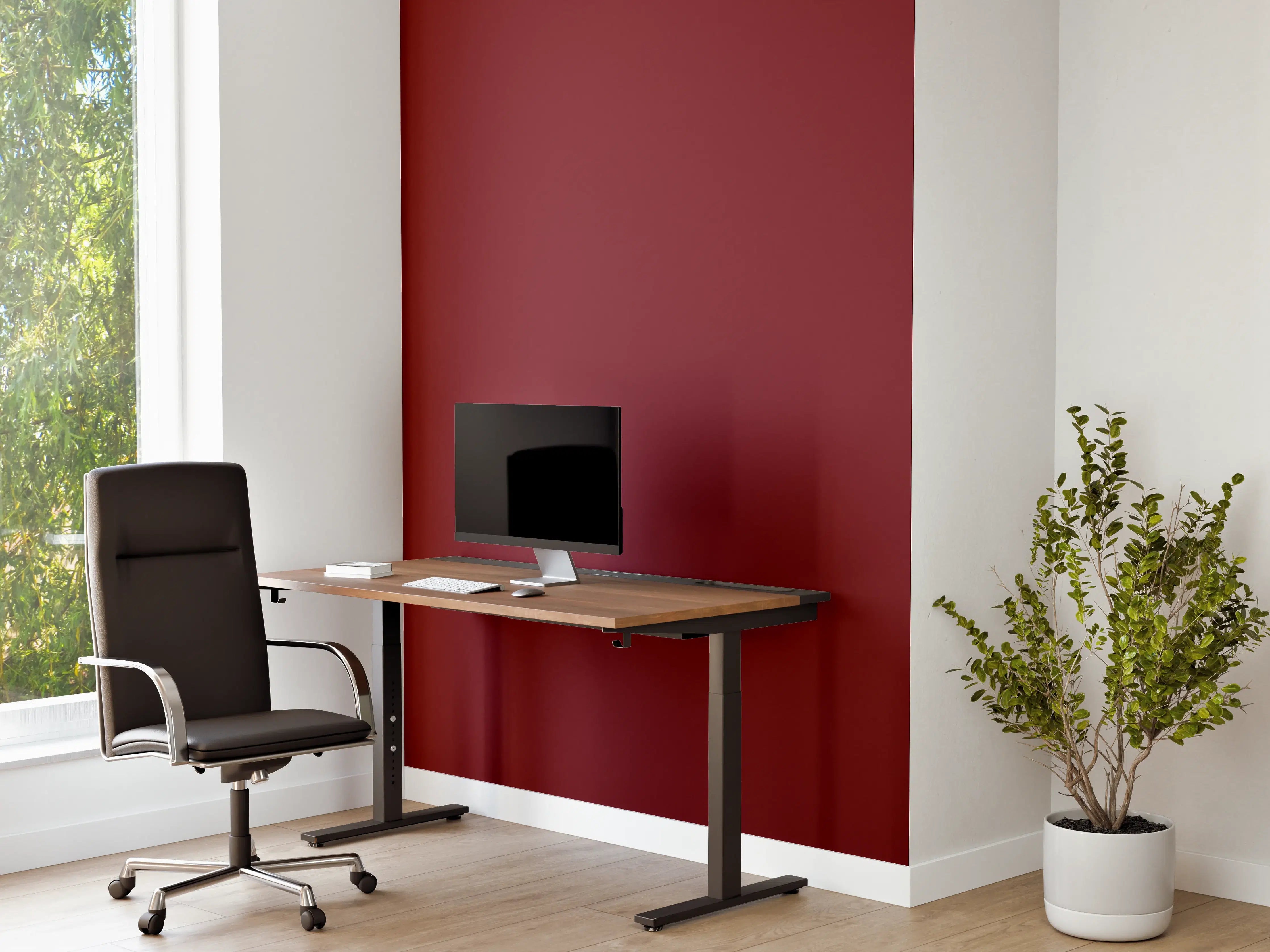 Büro Wandgestaltung - RAL 3032 (Perlrubinrot)