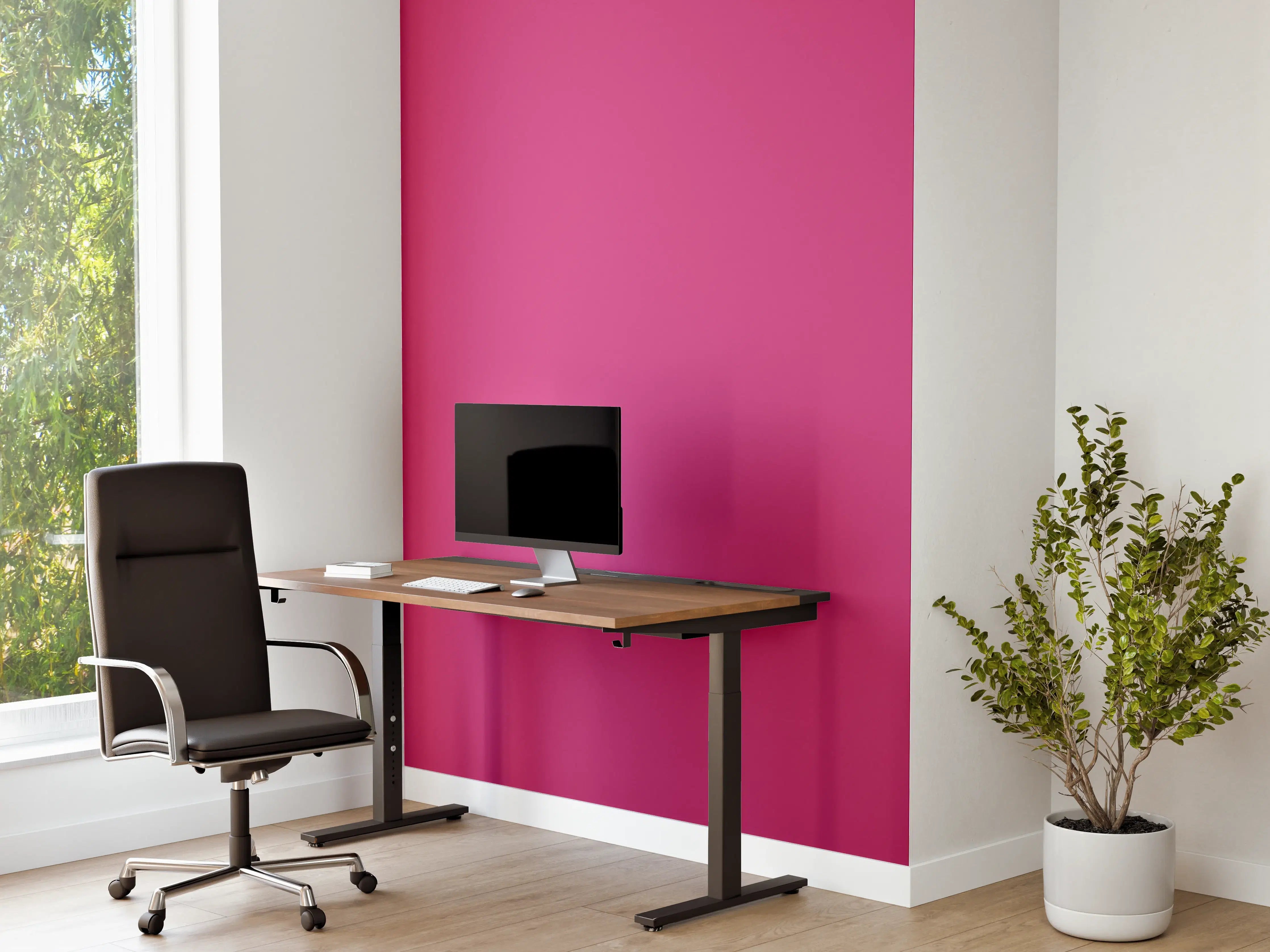Büro Wandgestaltung - RAL 4010 (Telemagenta)