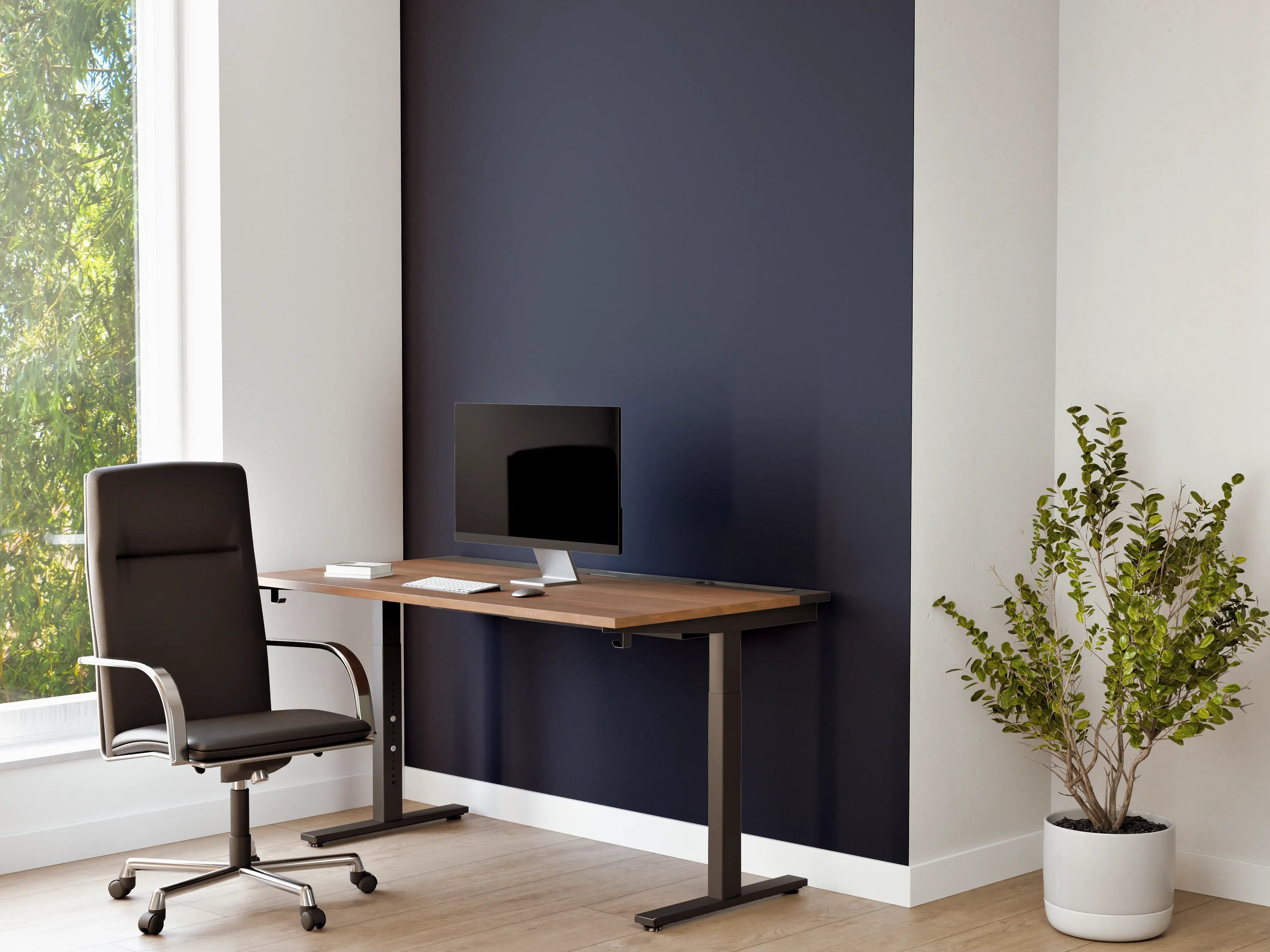Büro Wandgestaltung - RAL 5011 (Stahlblau)