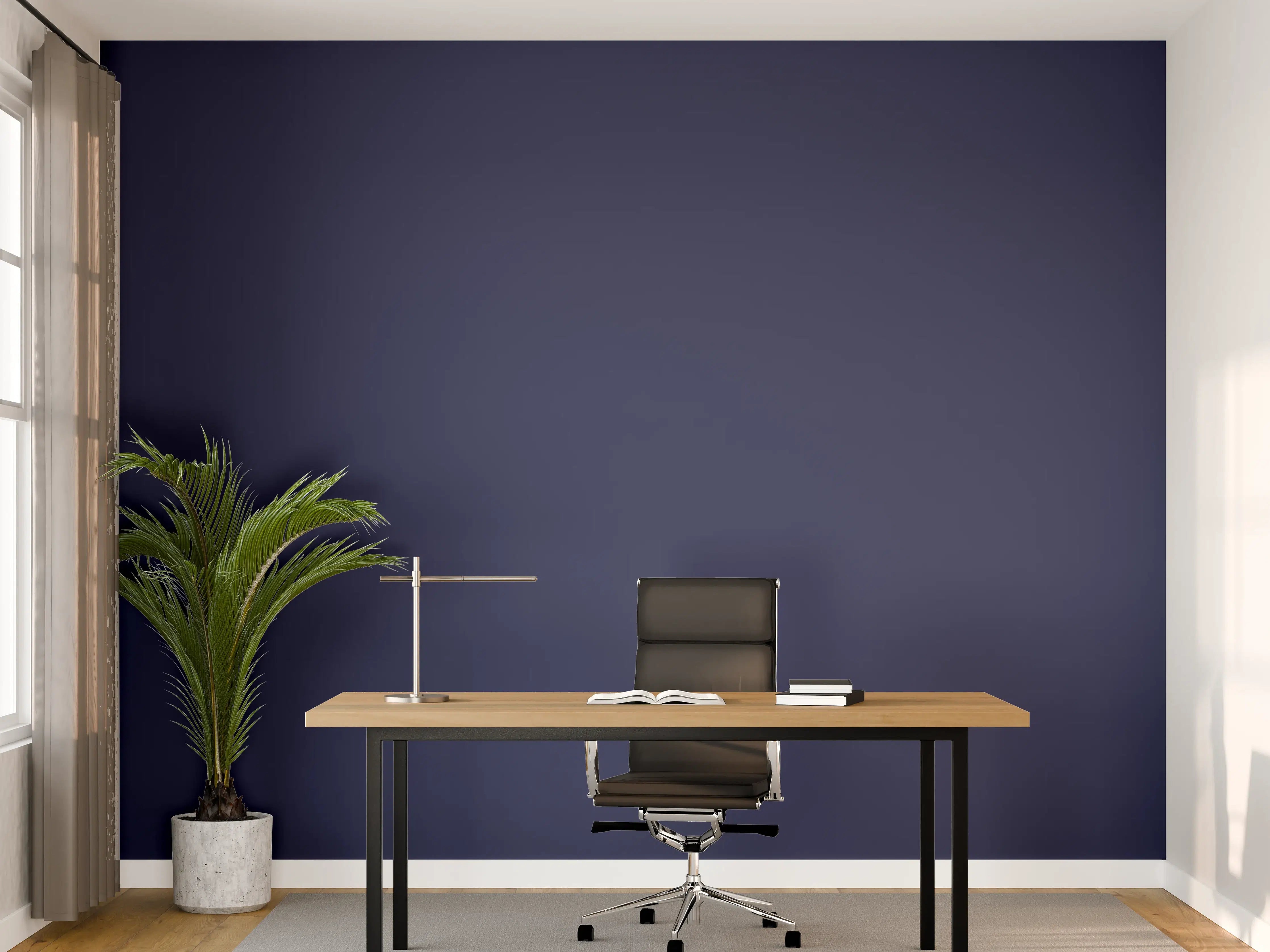 Büro Wandgestaltung - RAL 5013 (Kobaltblau)