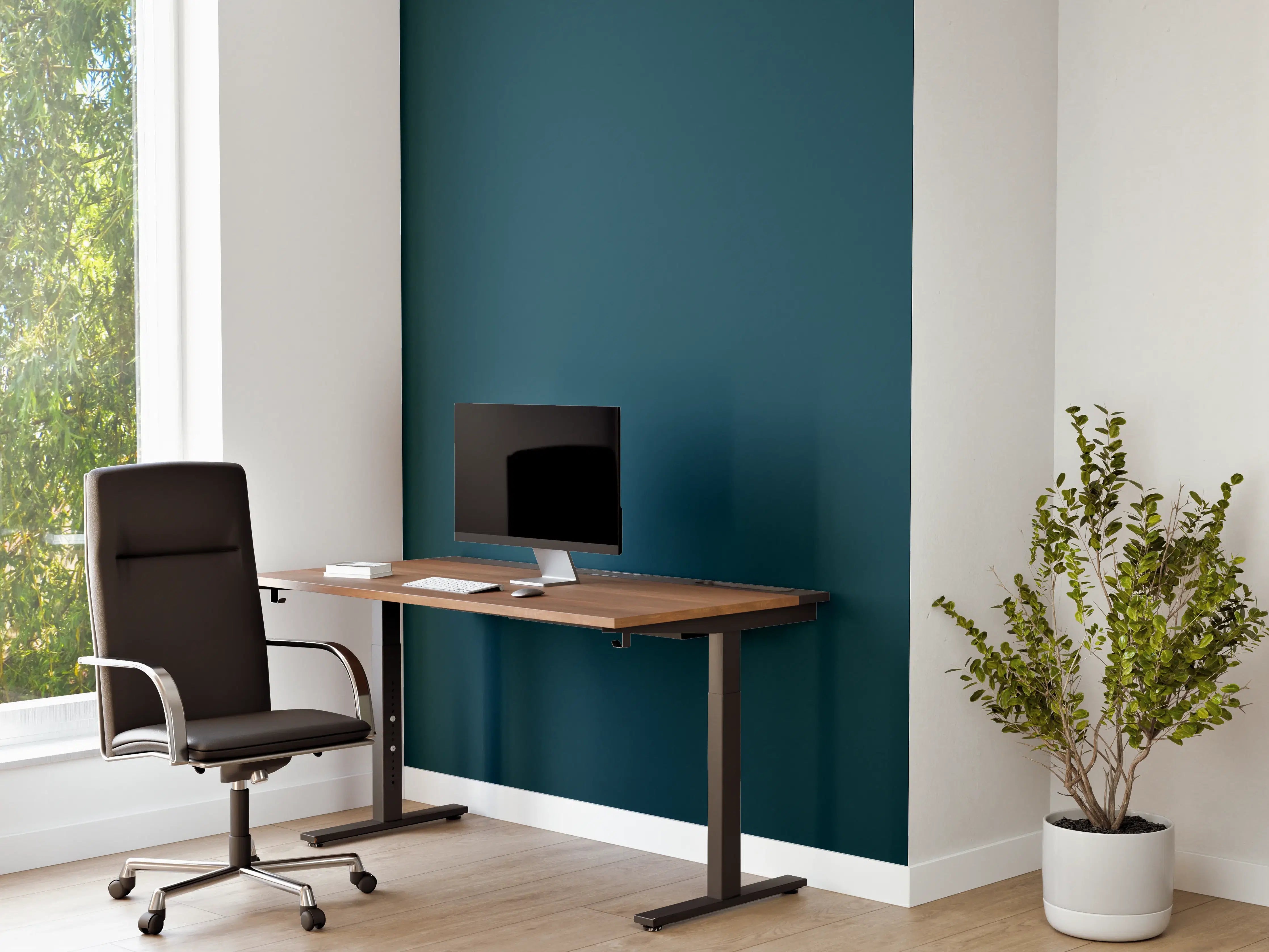 Büro Wandgestaltung - RAL 5020 (Ozeanblau)