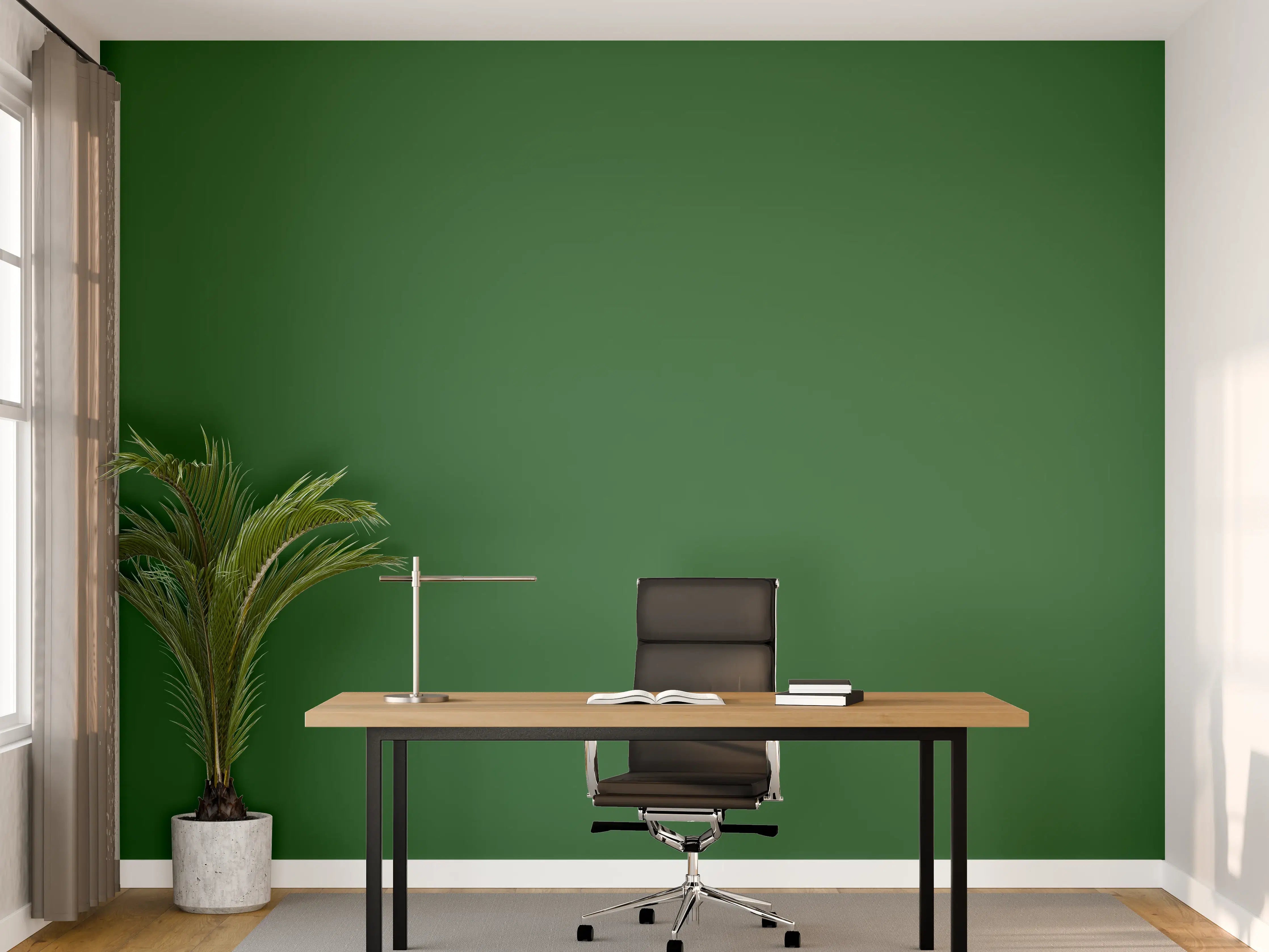 Büro Wandgestaltung - RAL 6002 (Laubgrün)