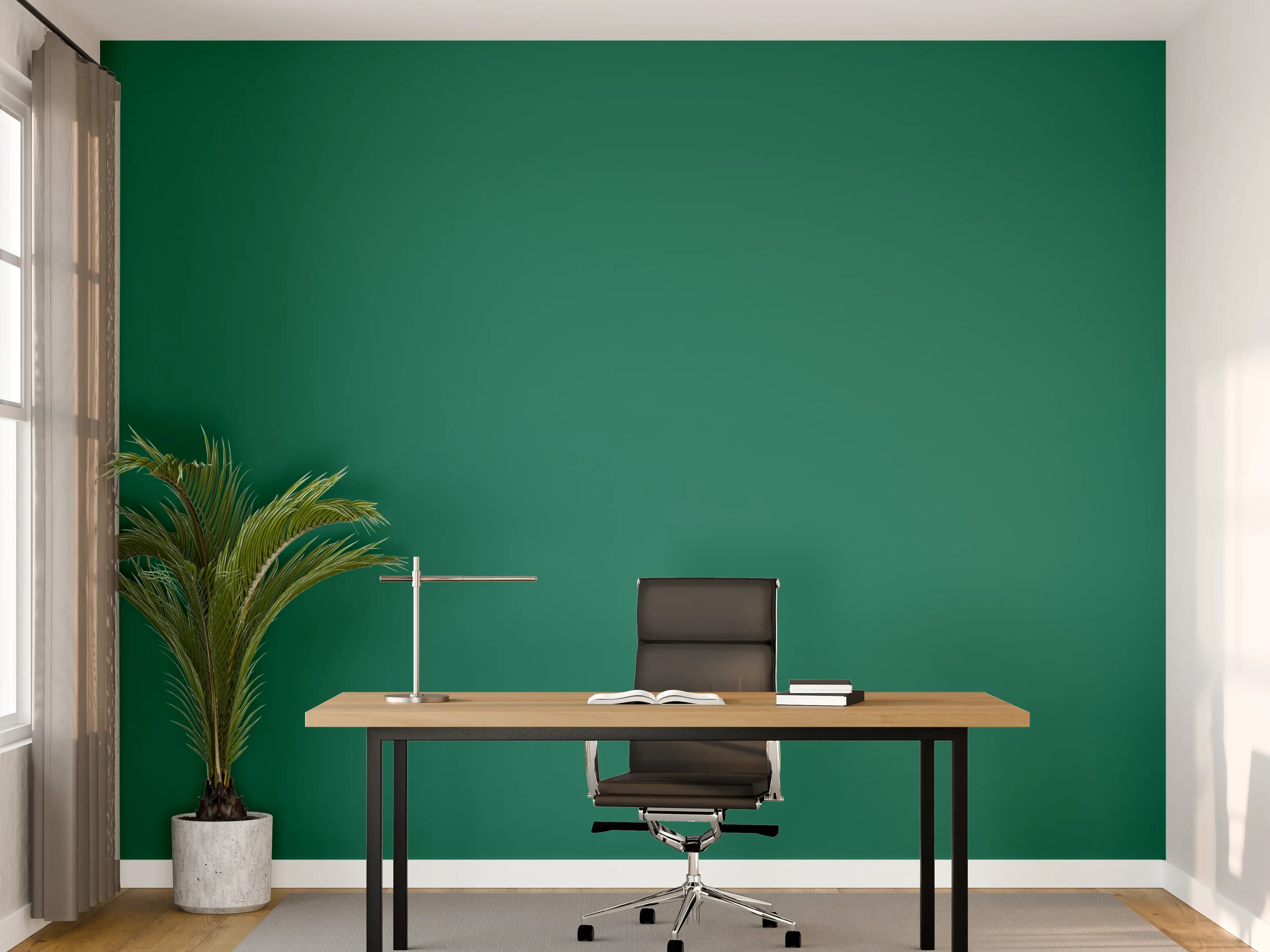 Büro Wandgestaltung - RAL 6016 (Türkisgrün)