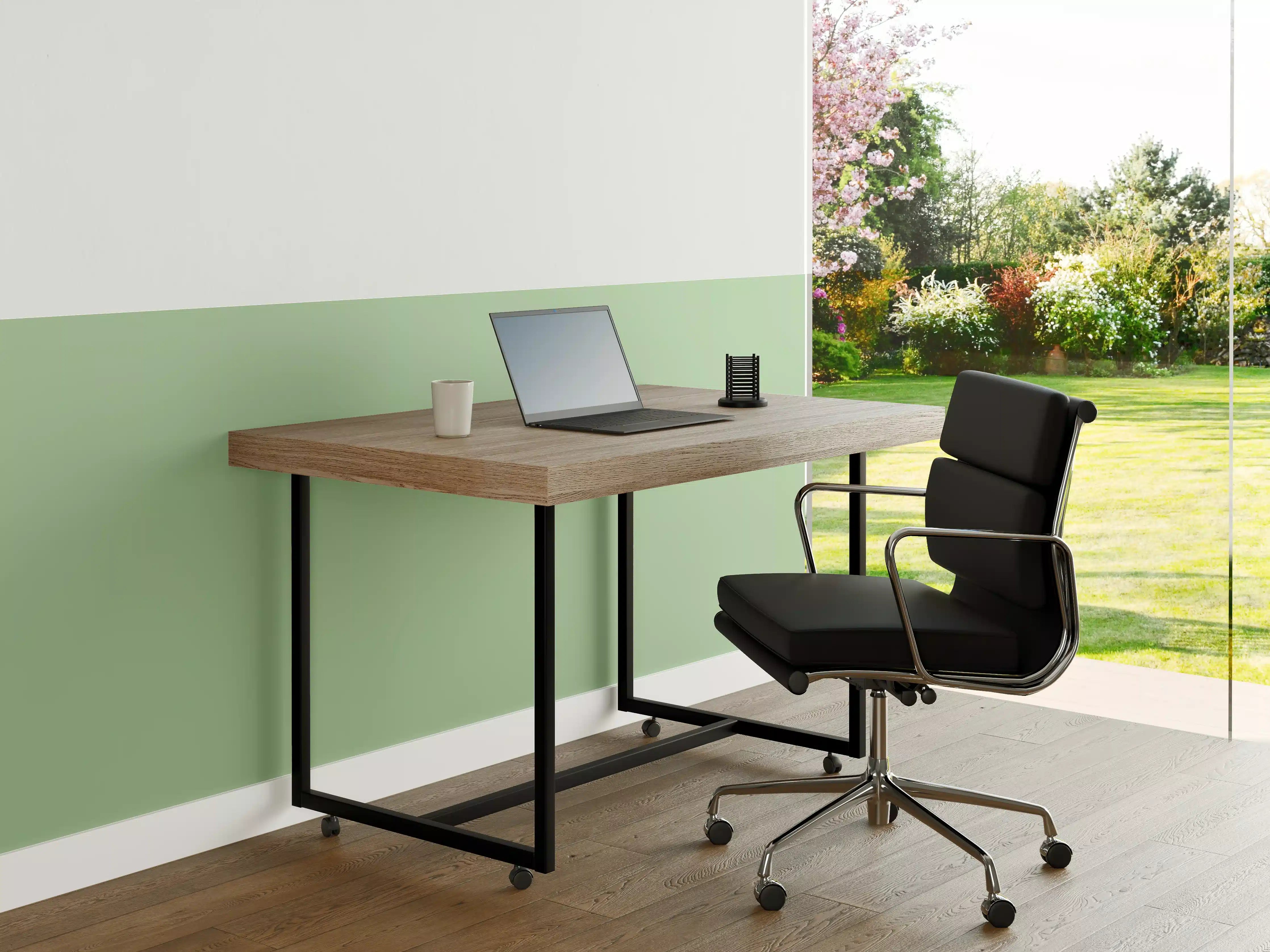 Büro Wandgestaltung - RAL 6019 Wassergrün