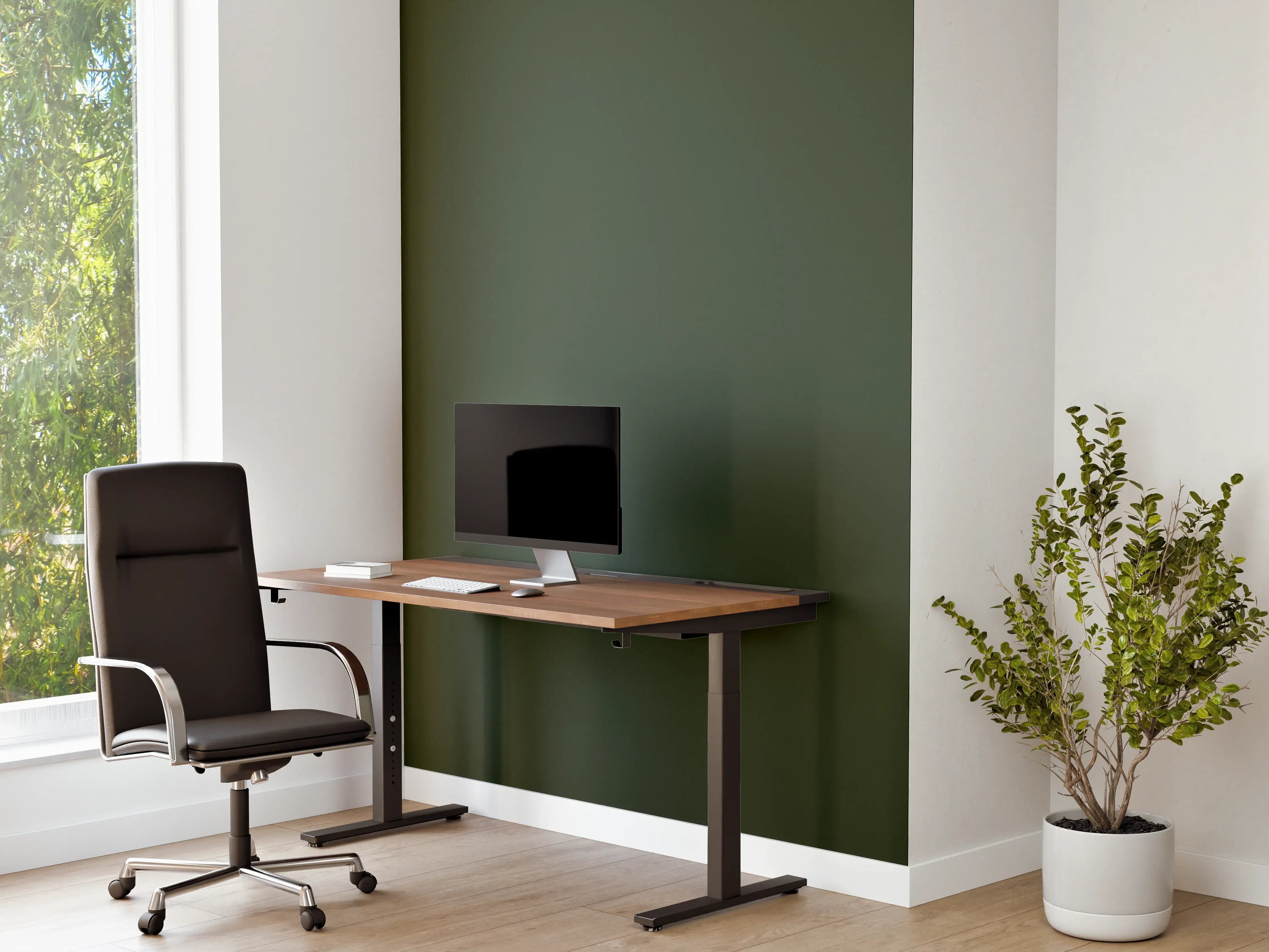 Büro Wandgestaltung - RAL 6020 (Chromgrün)