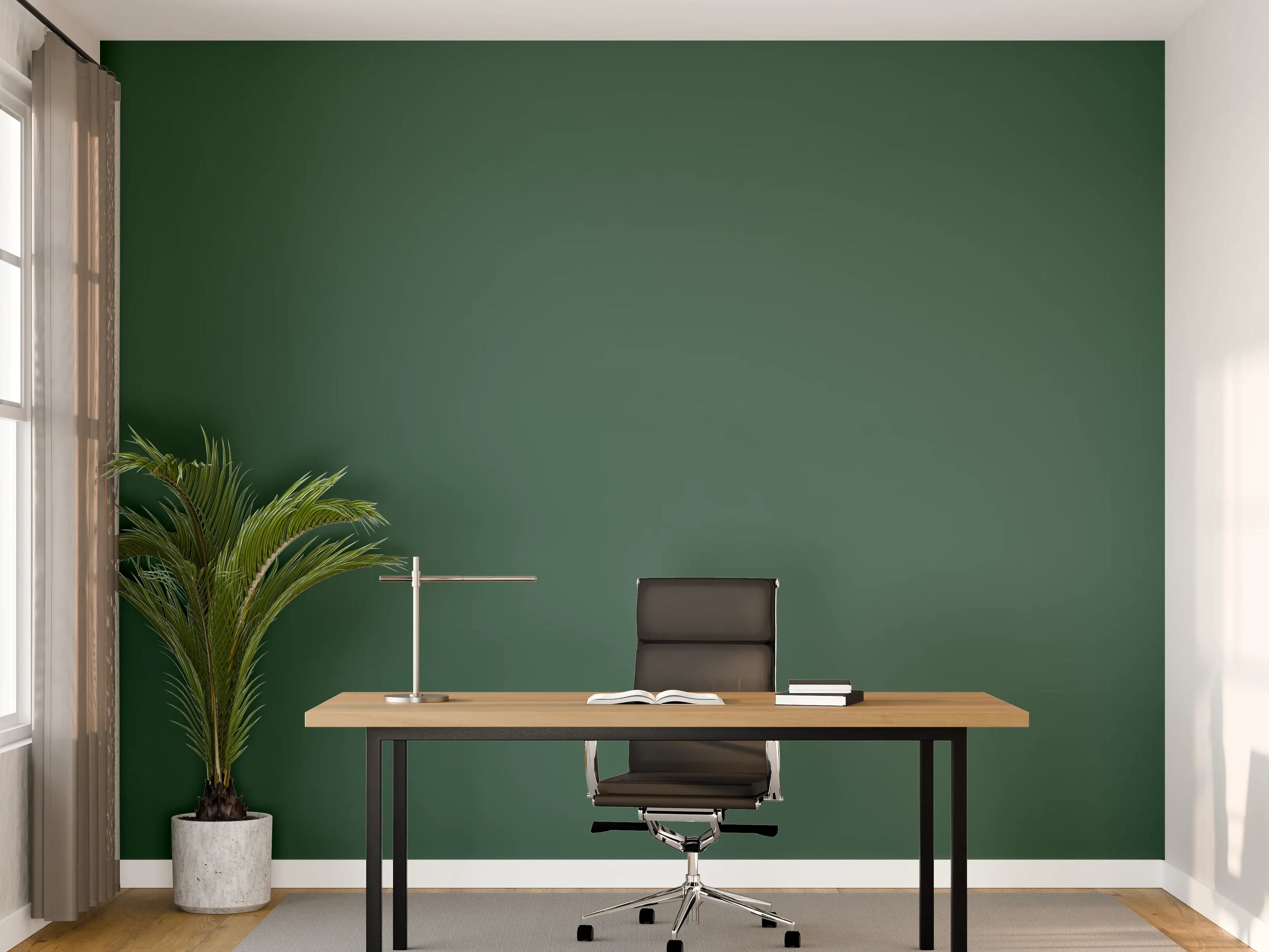 Büro Wandgestaltung - RAL 6028 Grün