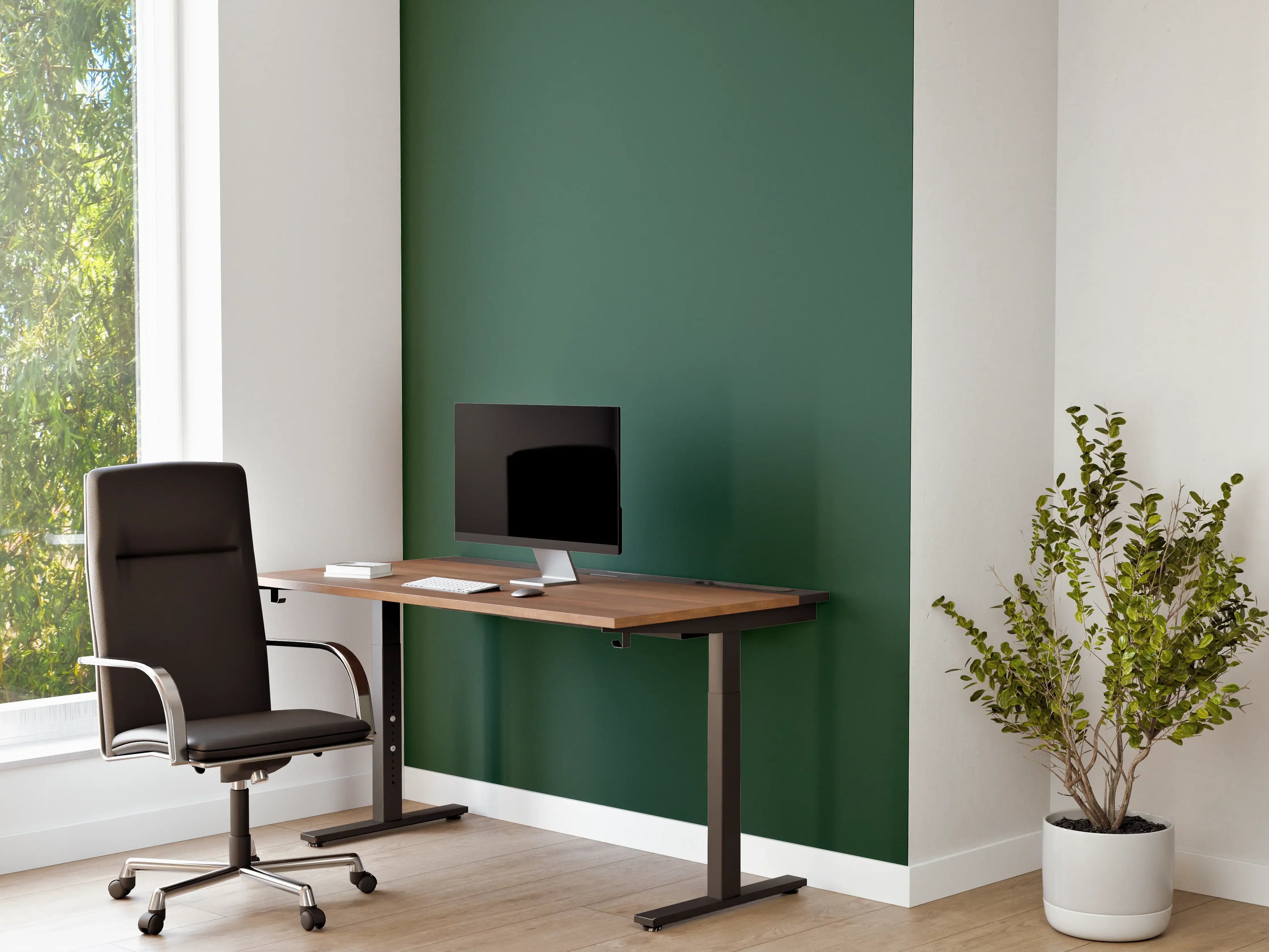 Büro Wandgestaltung - RAL 6028 Grün