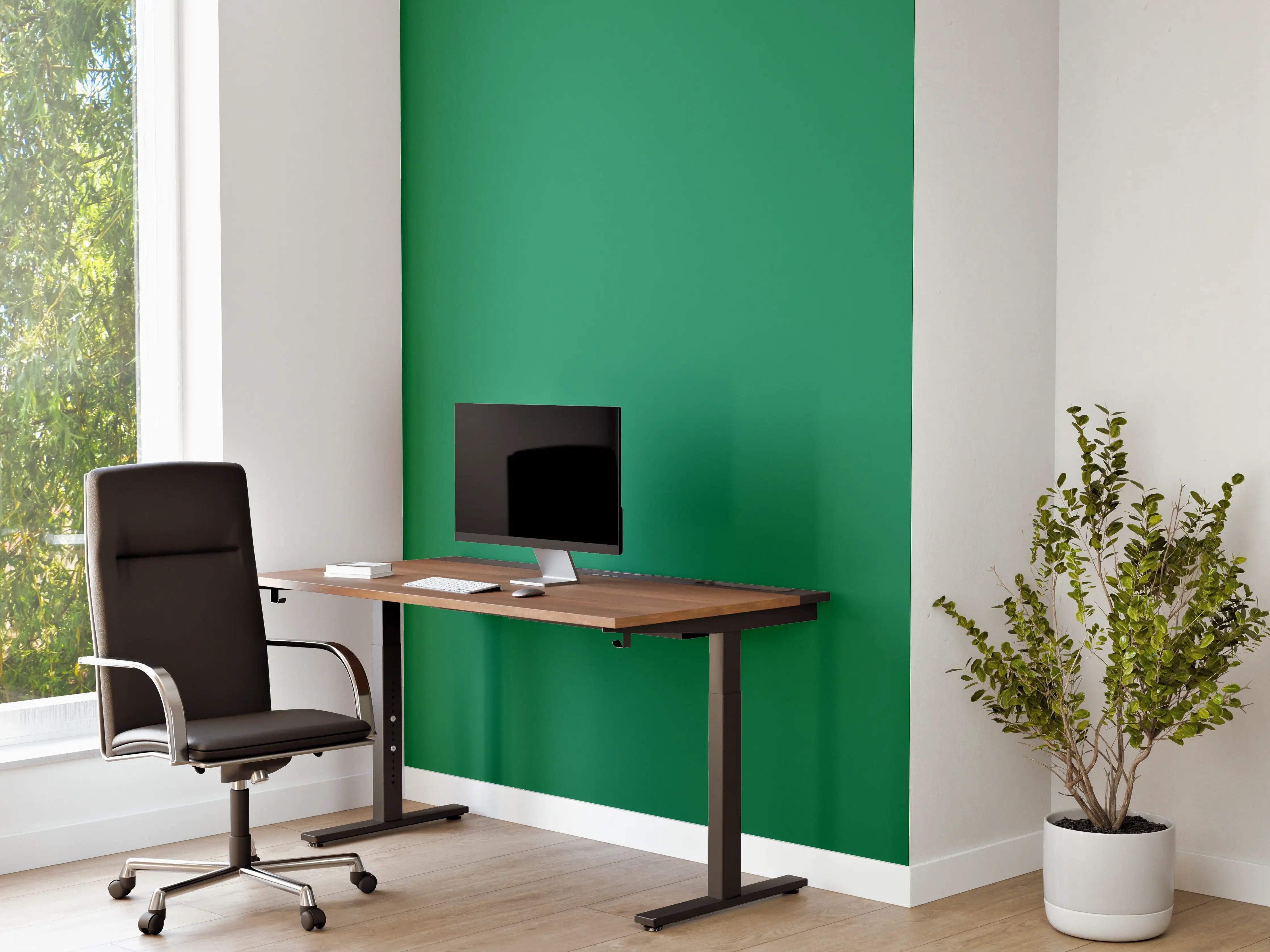 Büro Wandgestaltung - RAL 6032 Smaragdgrün