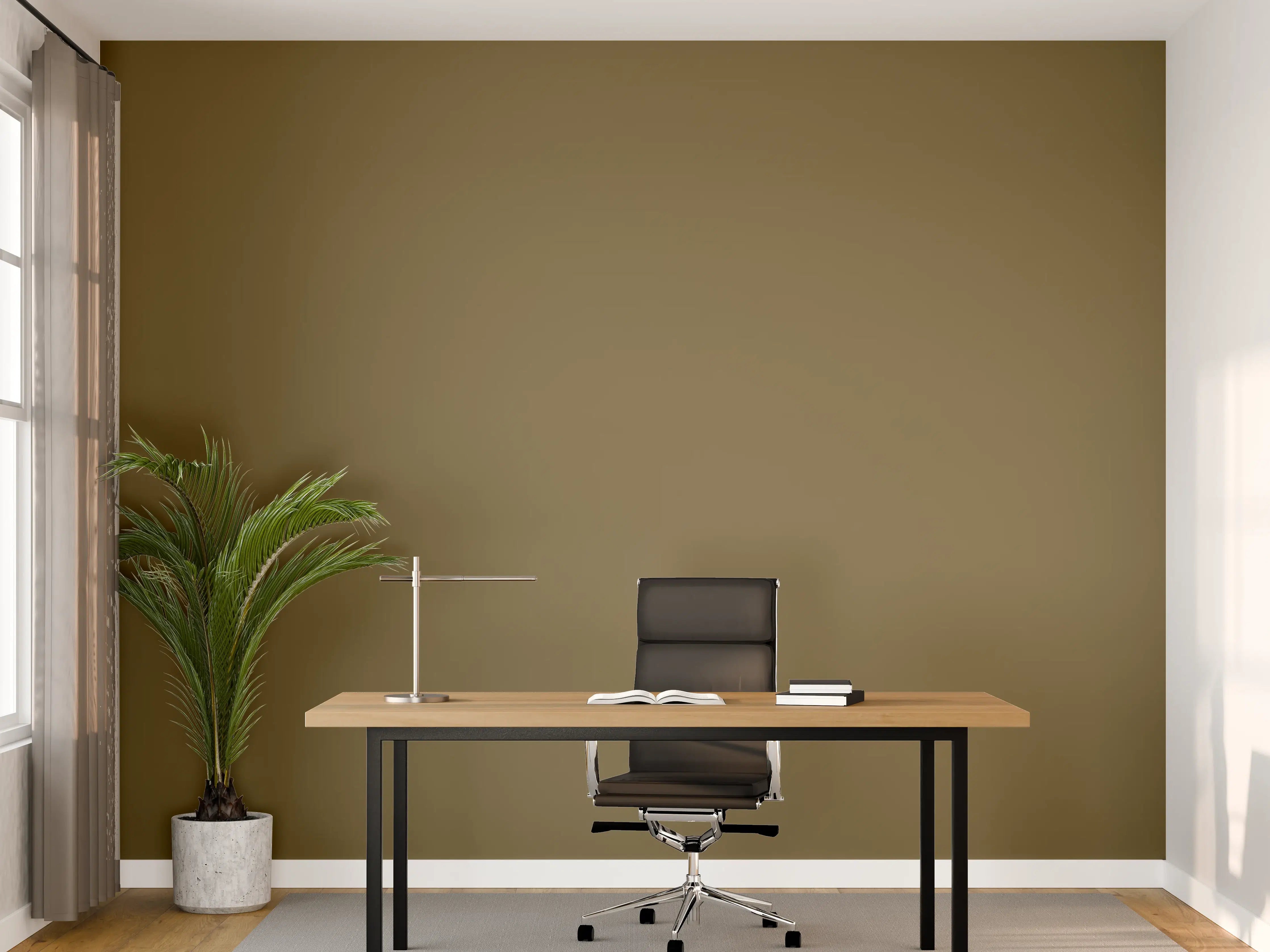 Büro Wandgestaltung - RAL 7008 (Khaki grau)
