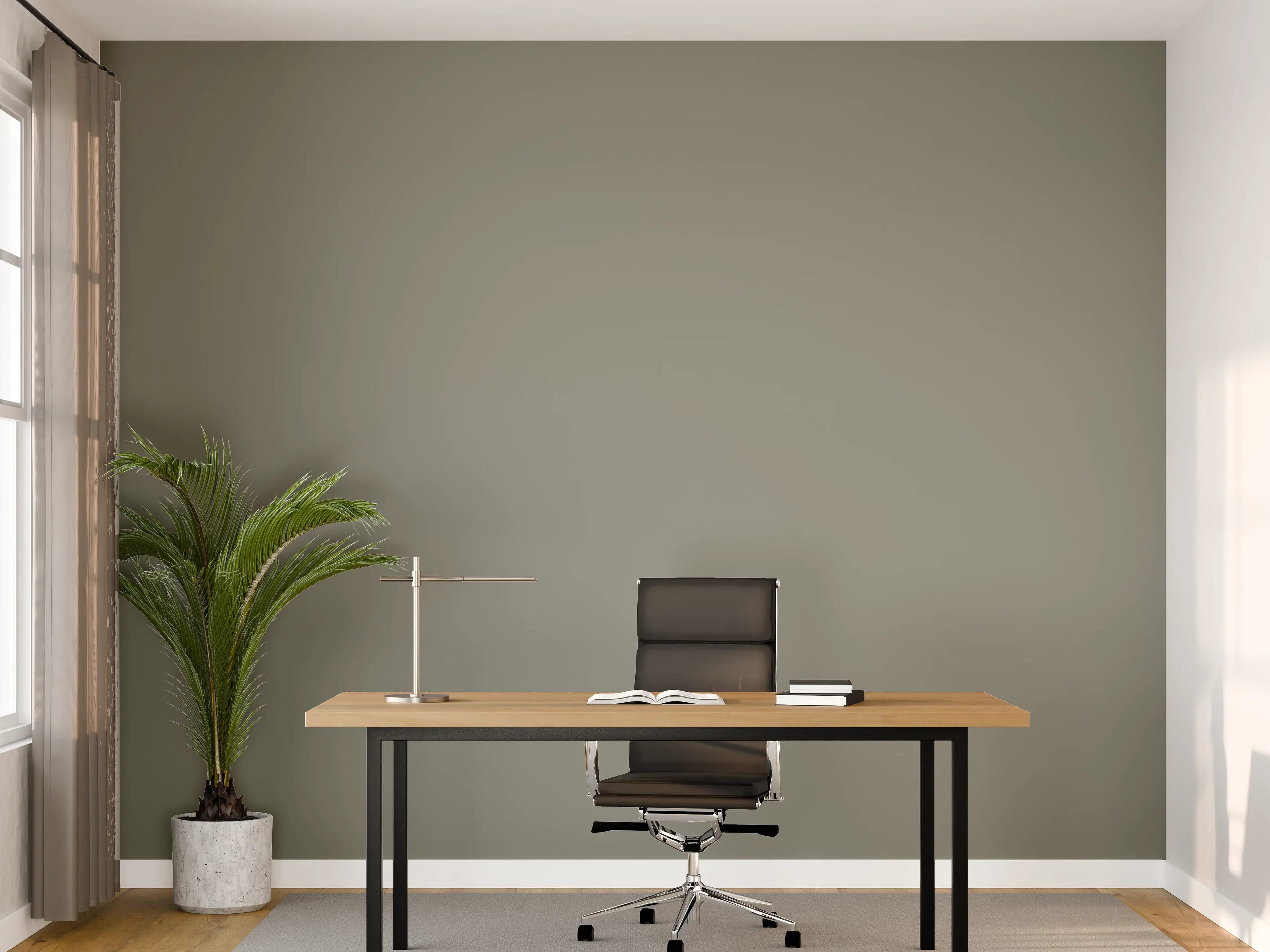 Büro Wandgestaltung - RAL 7023 (Betongrau)