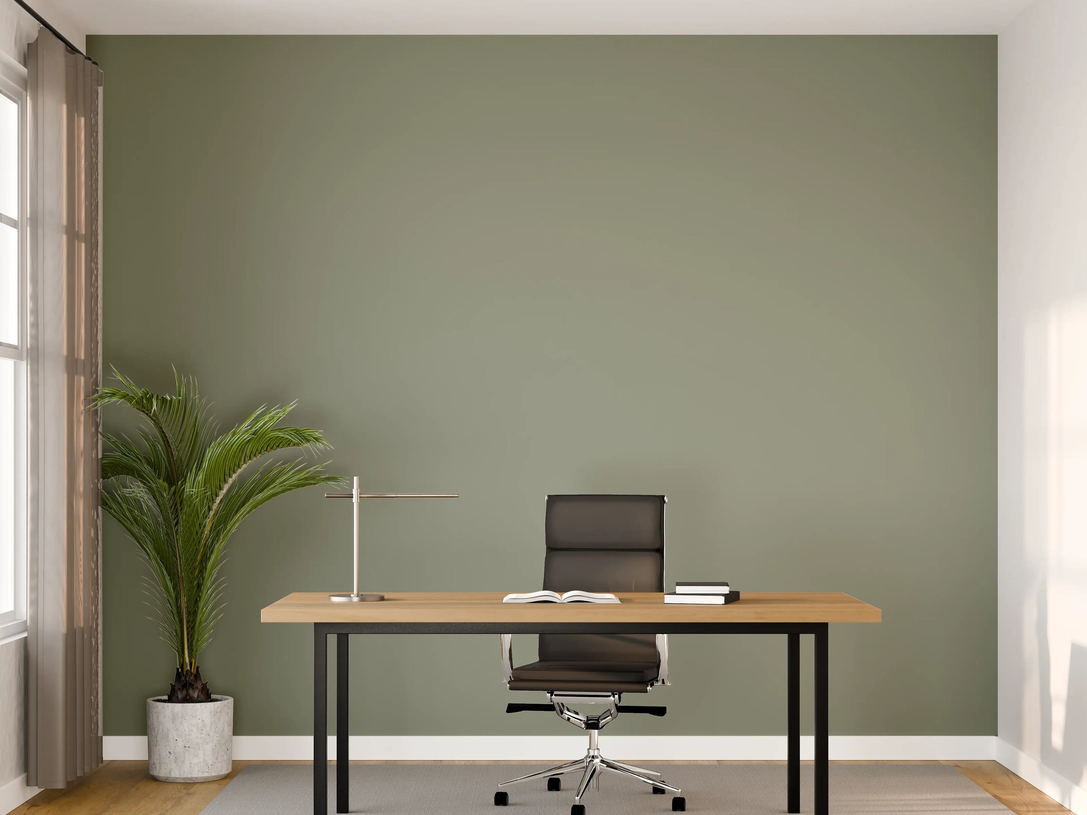 Büro Wandgestaltung - RAL 7033 (Zementgrau)