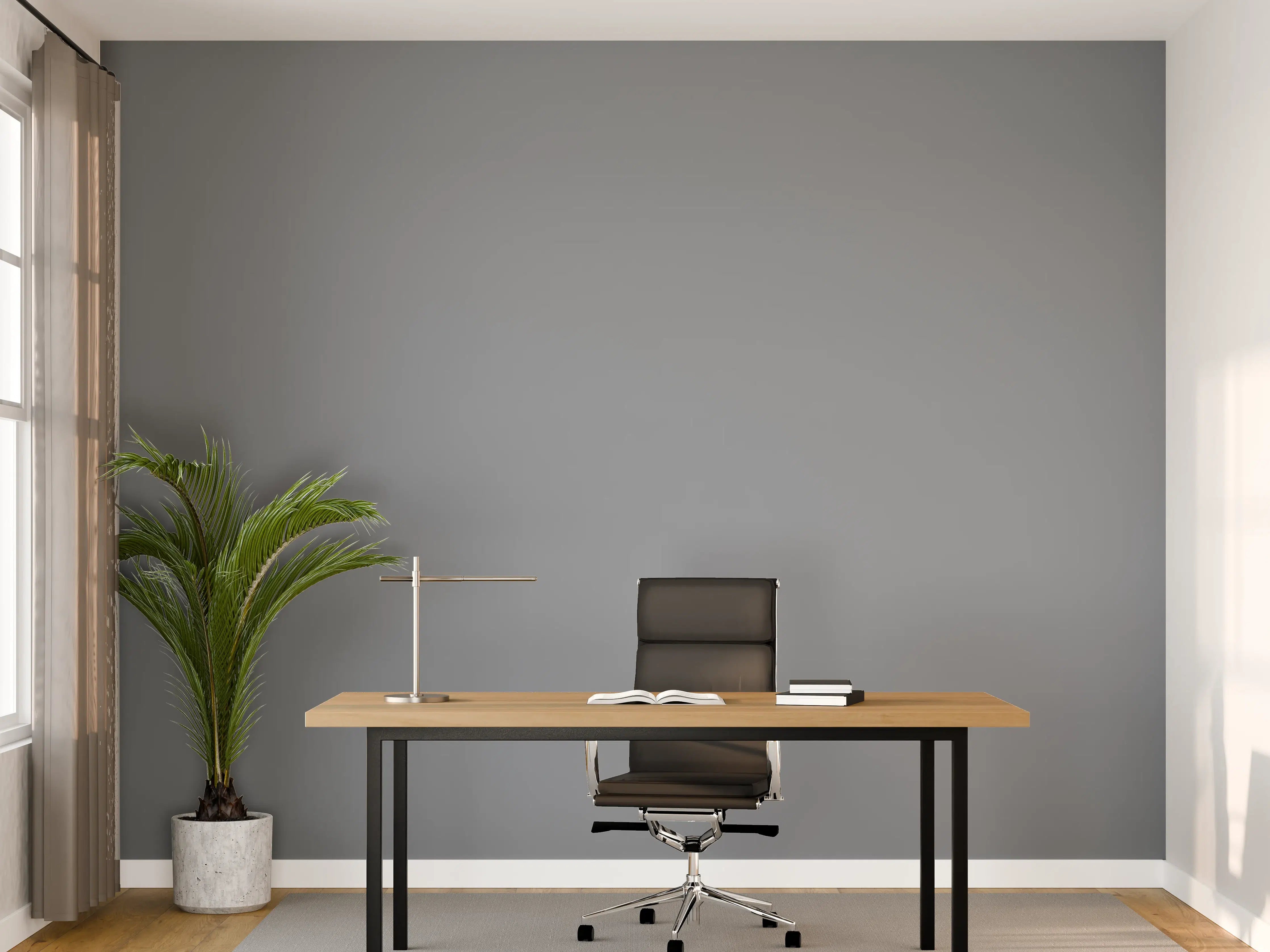 Büro Wandgestaltung - RAL 7046 (Telegrau 2)