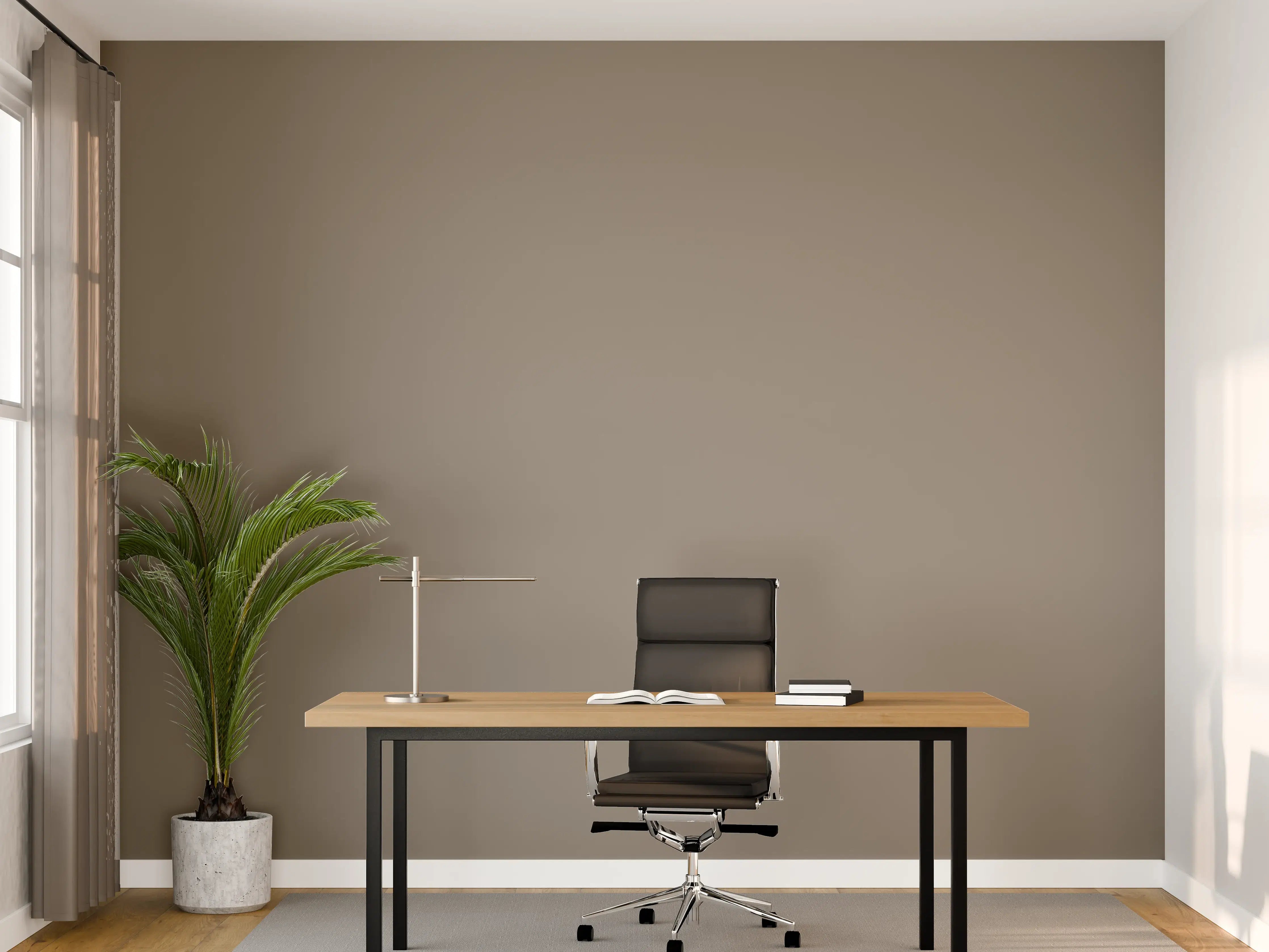 Büro Wandgestaltung - RAL 7048 (Perlmuttgrau)