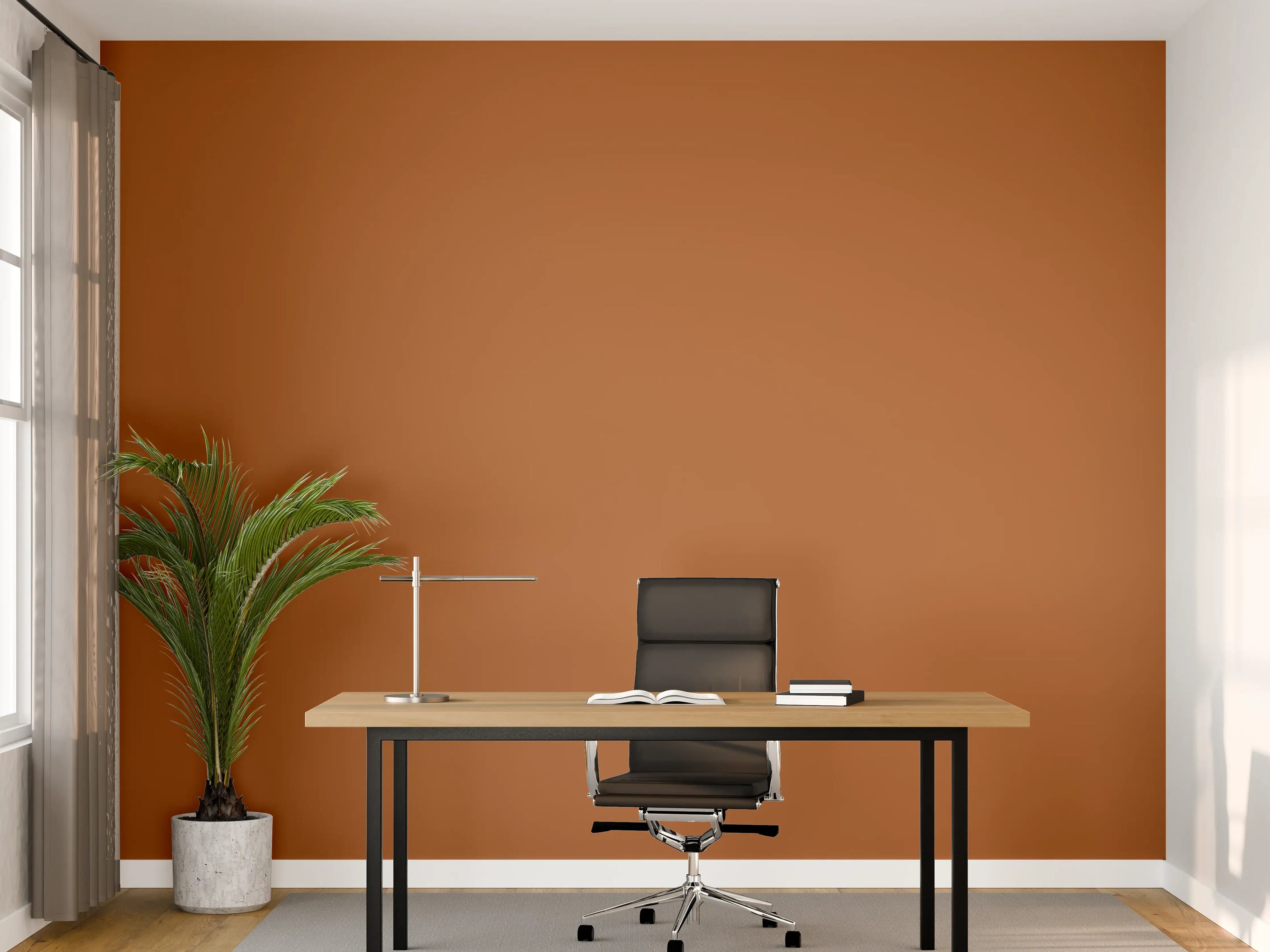 Büro Wandgestaltung - RAL 8023 (Orangebraun)