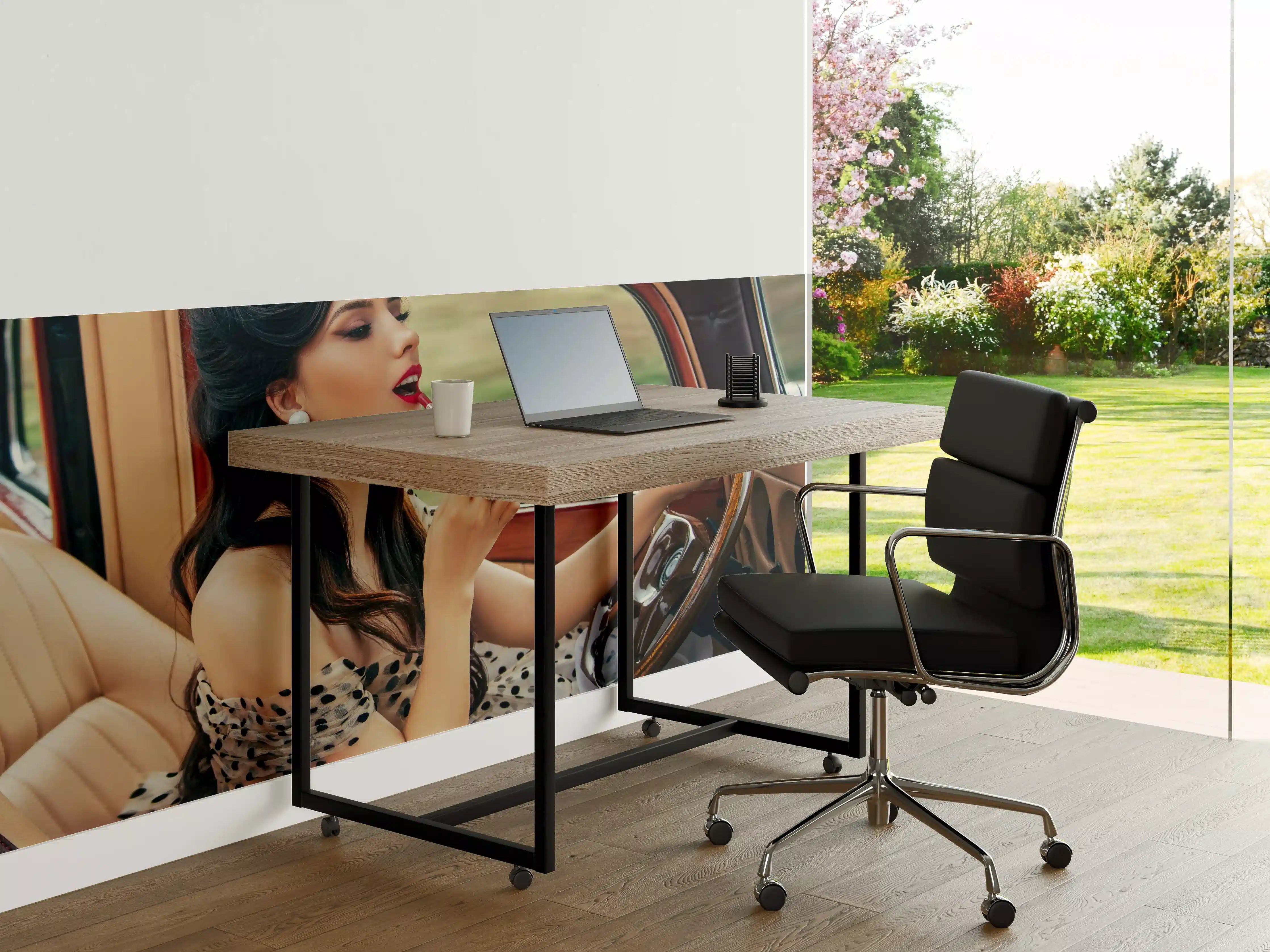 Büro Wandgestaltung - Retro-Pin-Up Auto-Makeup