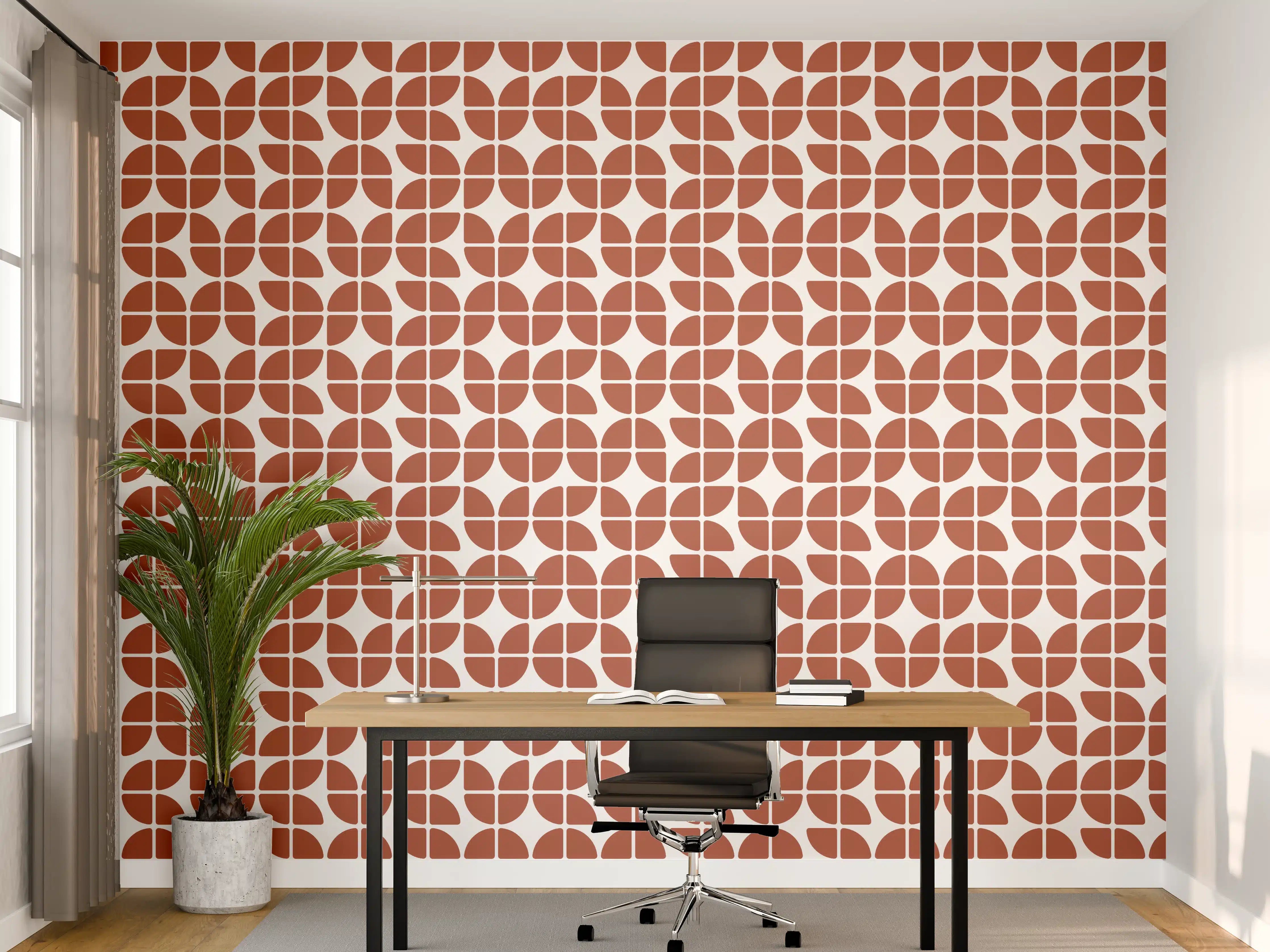 Büro Wandgestaltung - Retro-Rust-Design