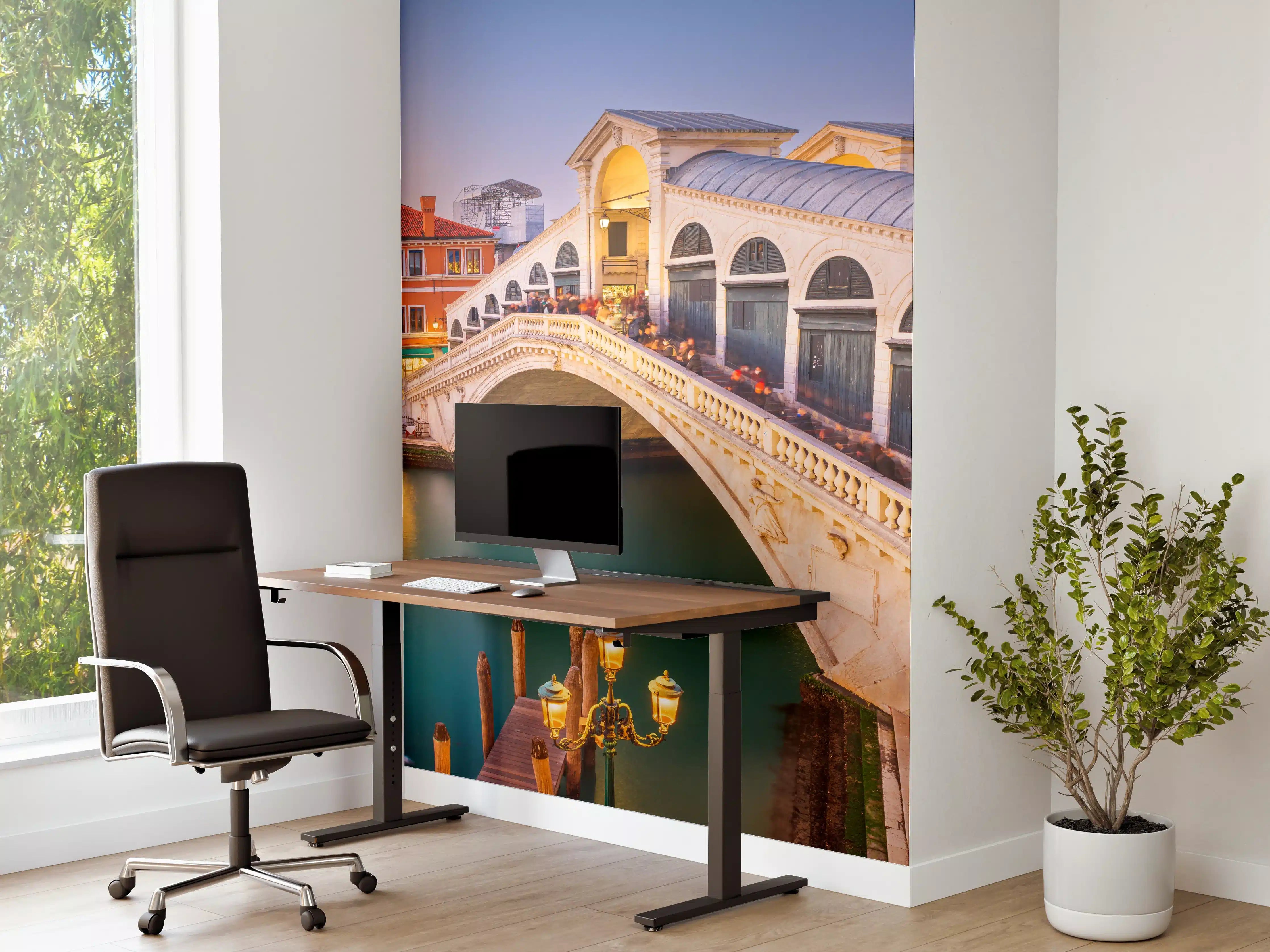 Büro Wandgestaltung - Rialto-Brücke über dem Canal Grande in Venedig