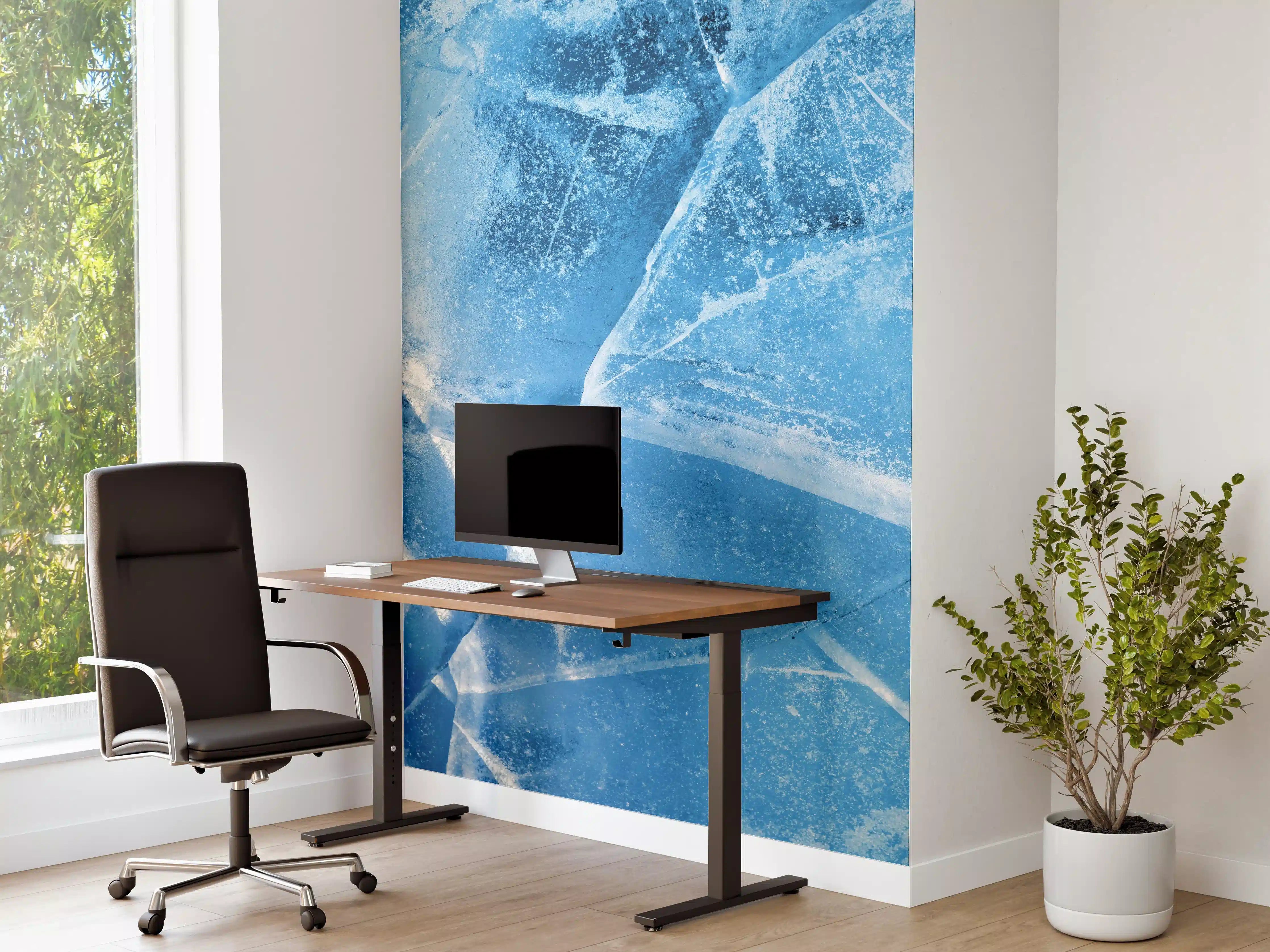 Büro Wandgestaltung - Rissiger Eisblock