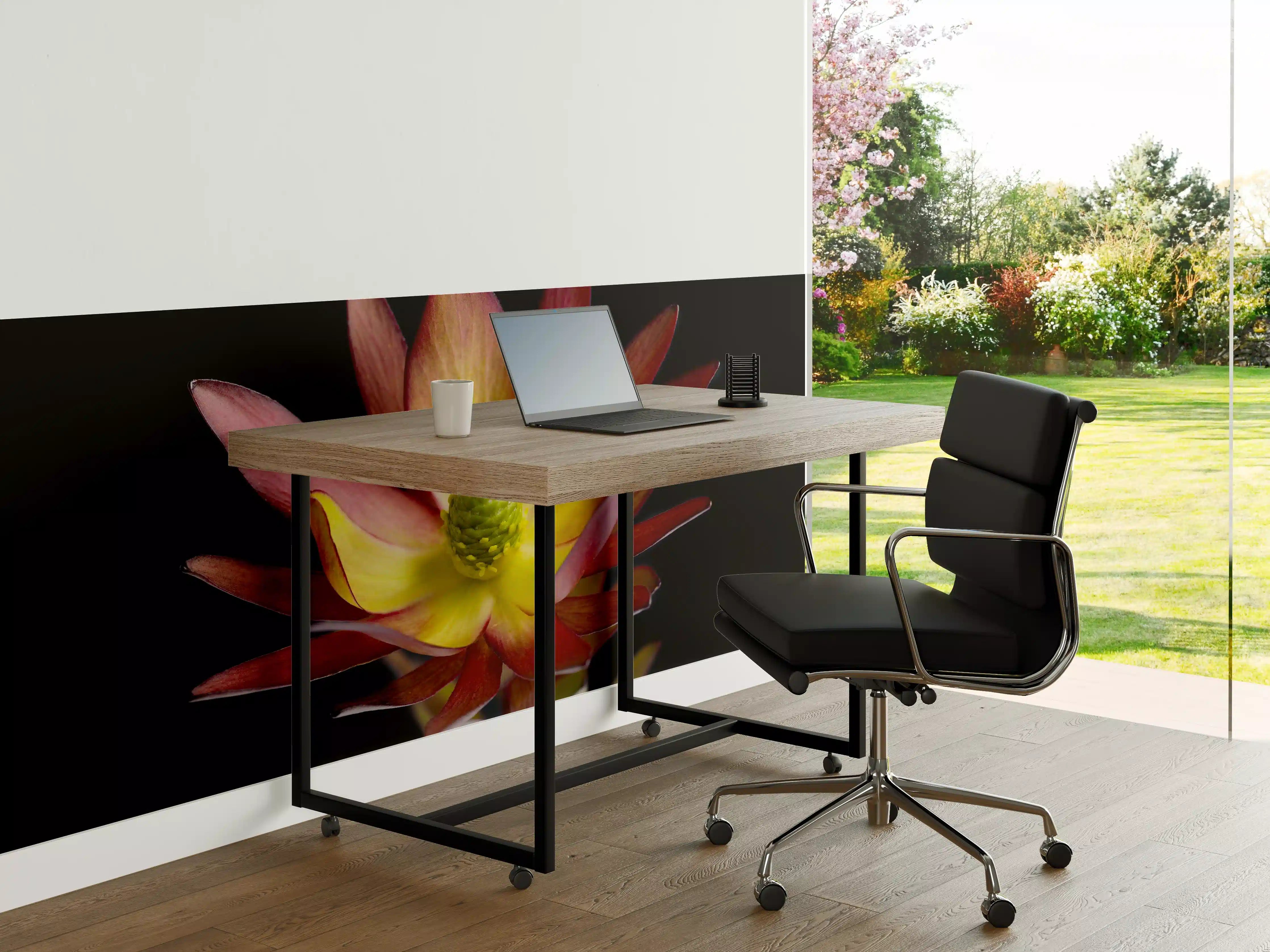 Büro Wandgestaltung - Rötliche aufblühende Lotosblume