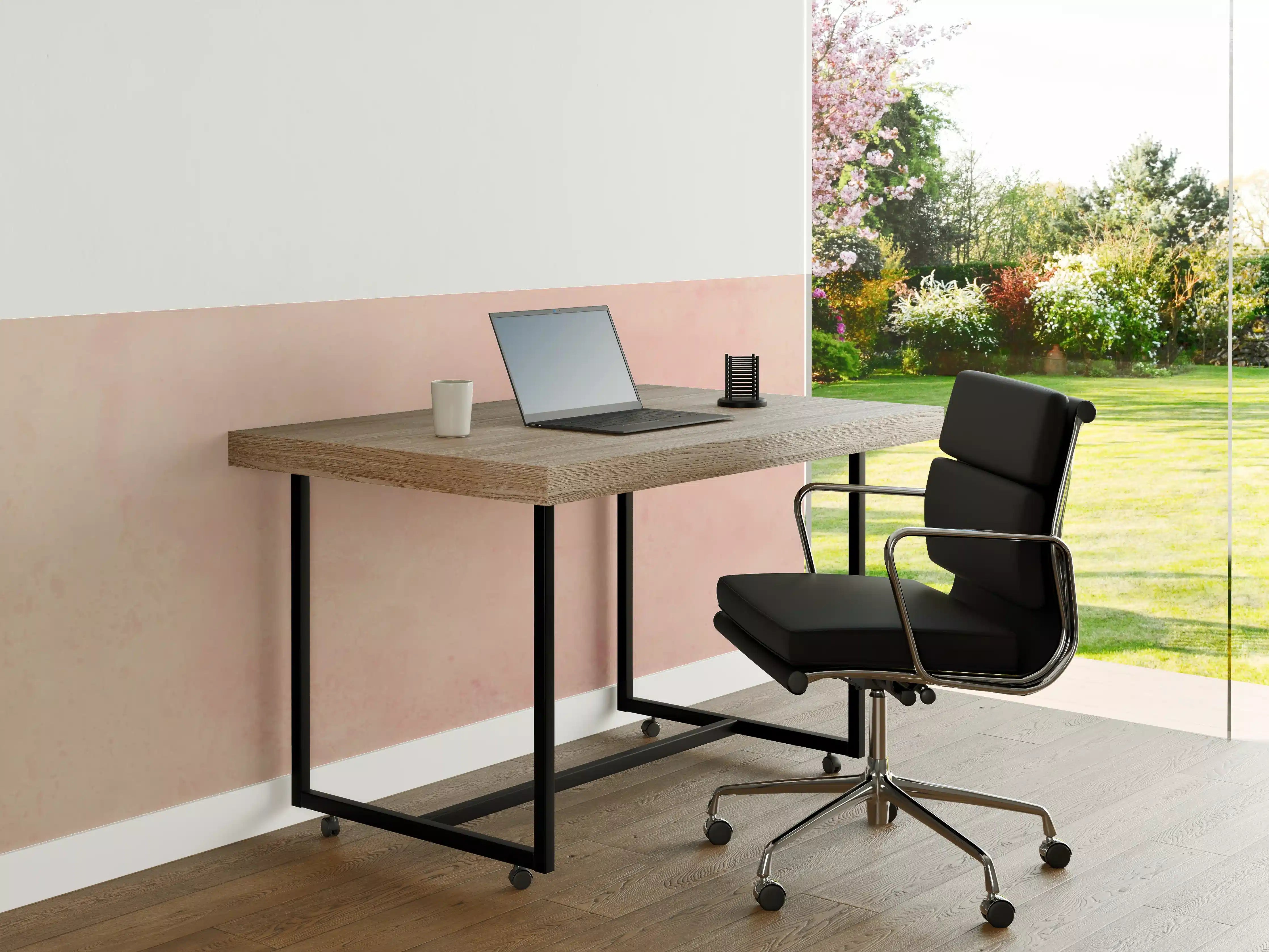 Büro Wandgestaltung - Rosa Aquarell - Pastellfarben