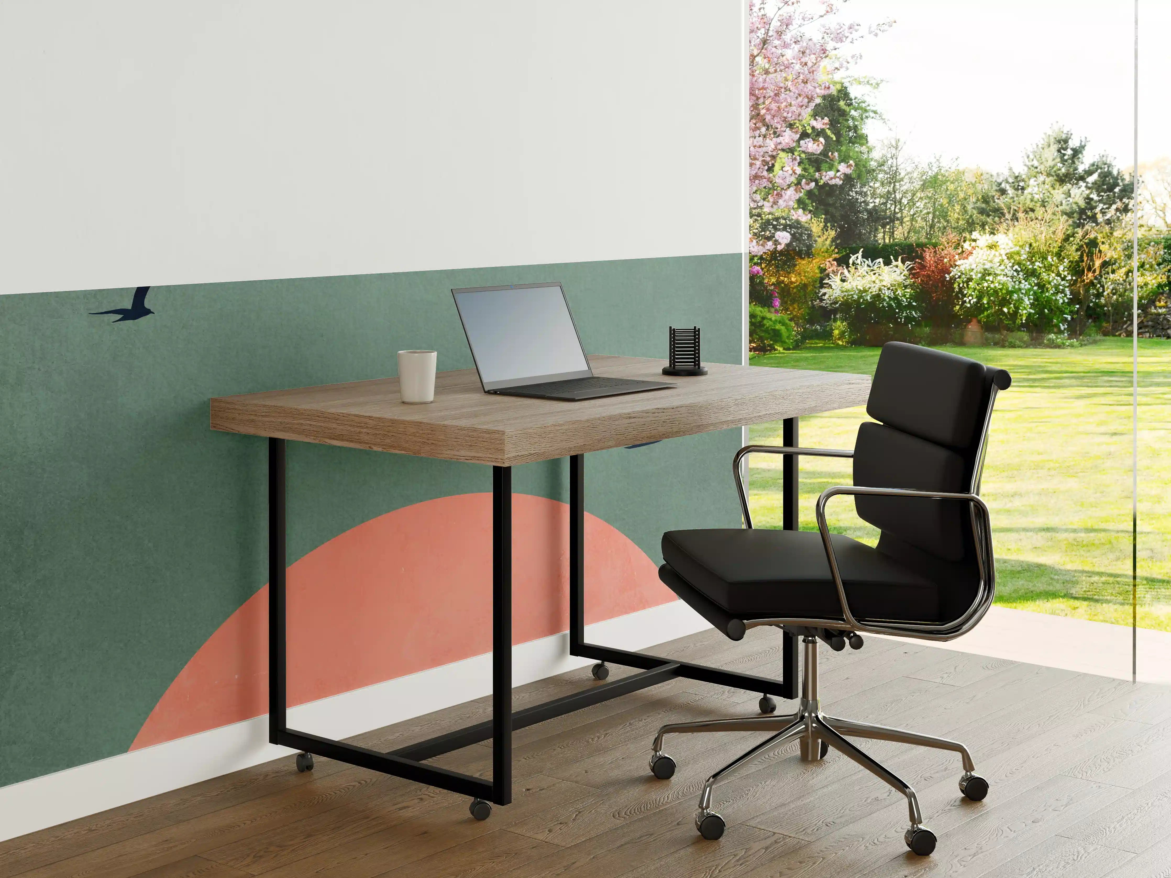 Büro Wandgestaltung - Rosa Dämmerung - Gemälde