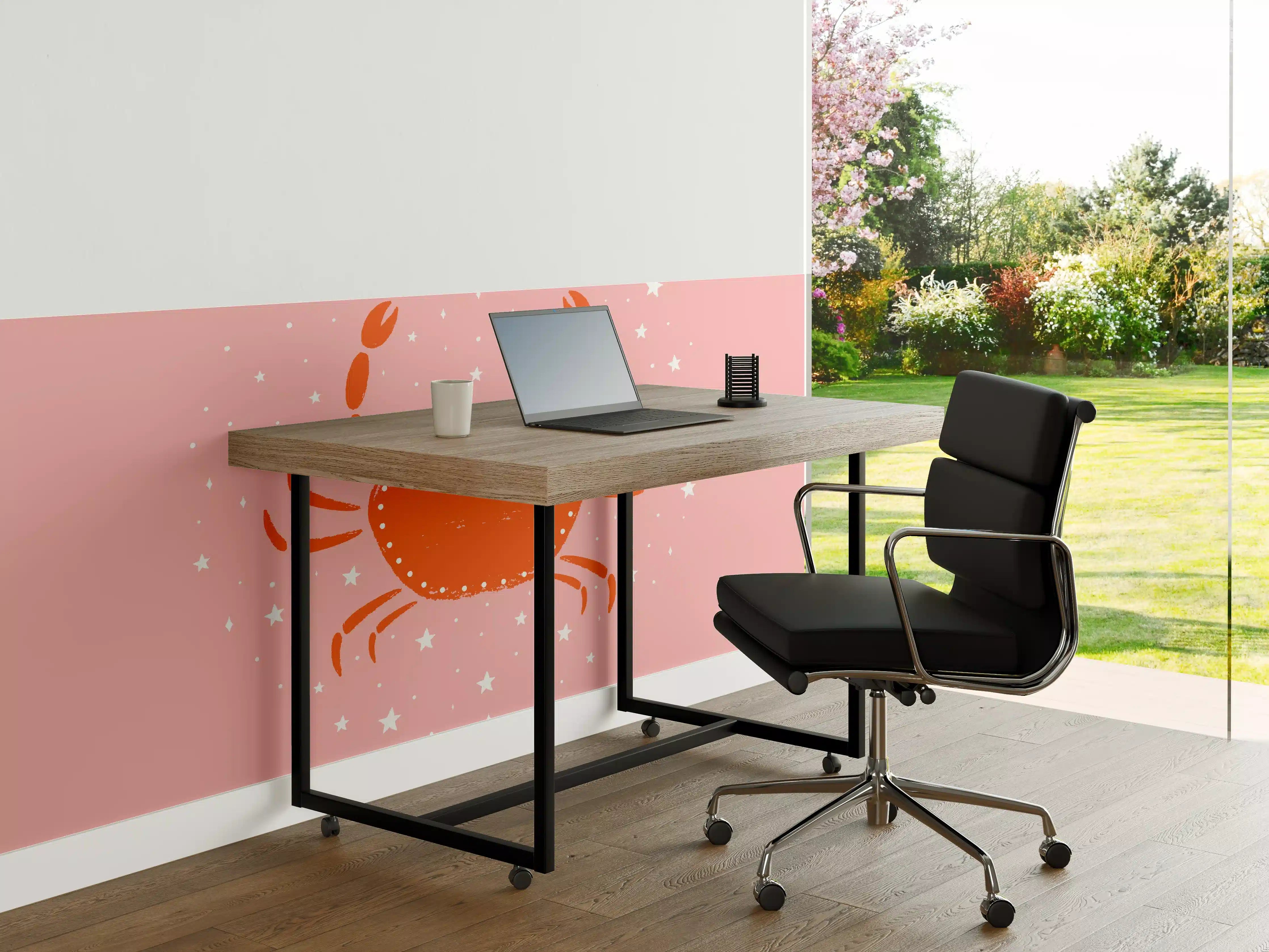Büro Wandgestaltung - Rosa Krebs Sternzeichen