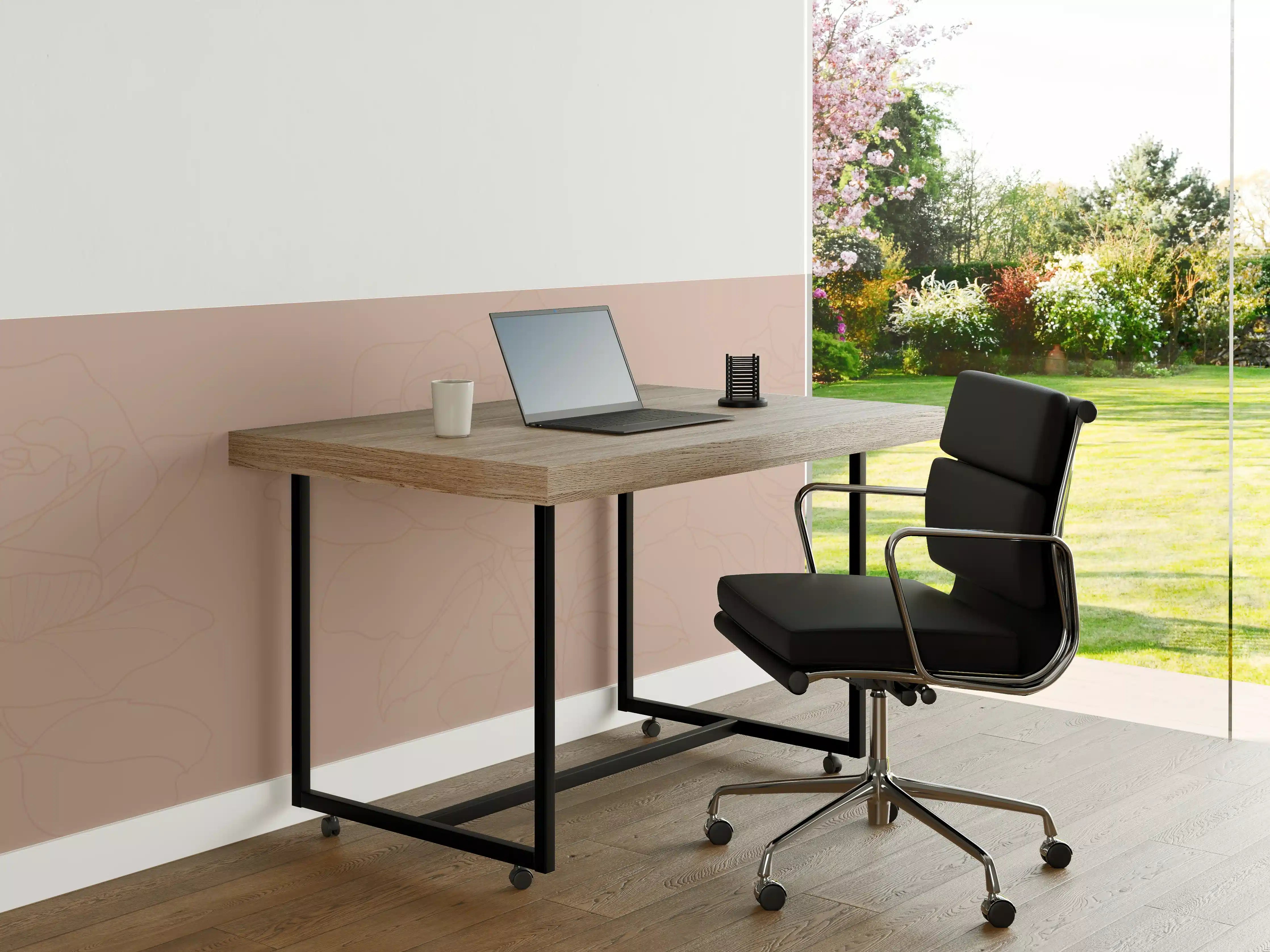 Büro Wandgestaltung - Rosa Rosen