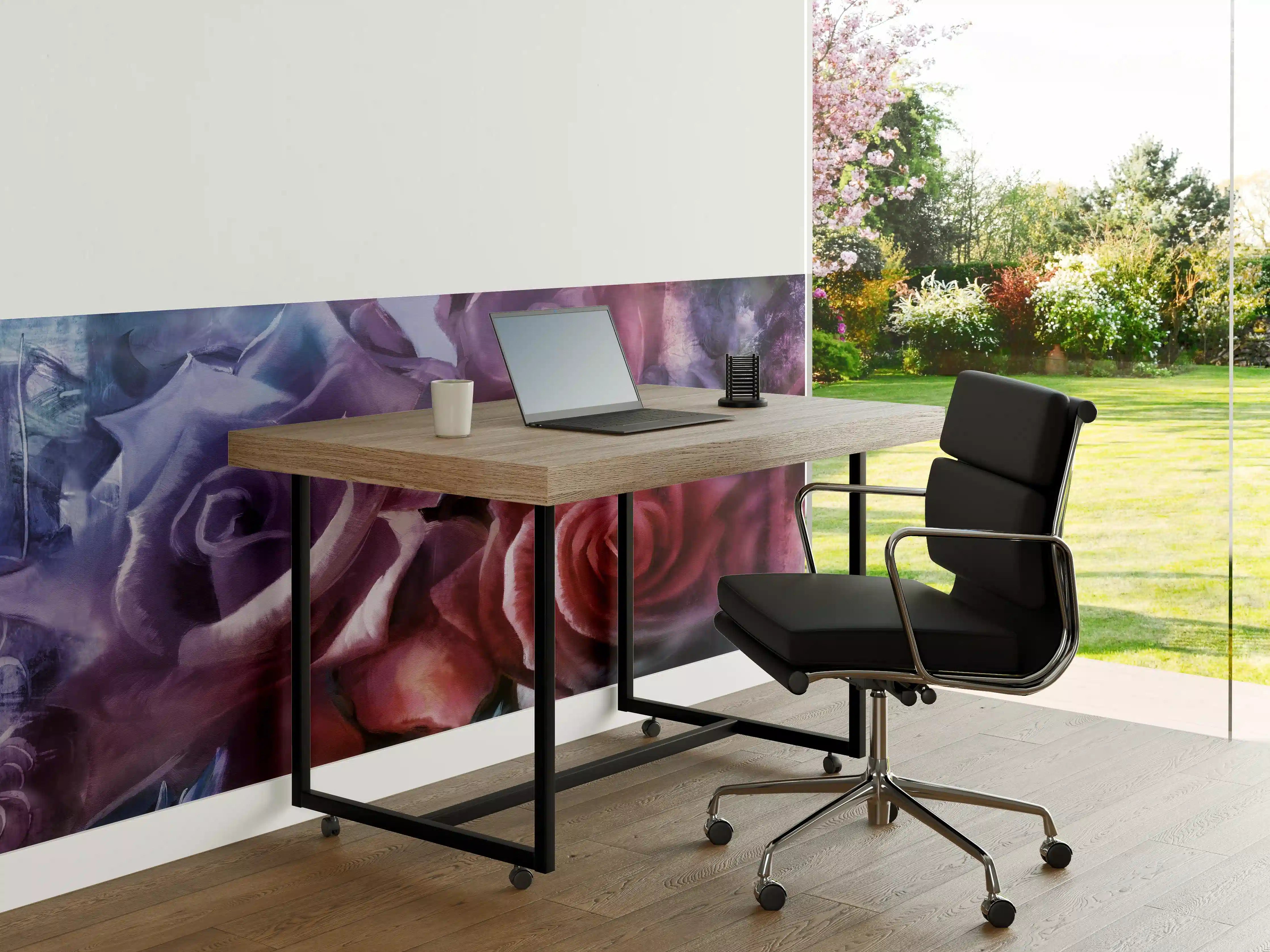 Büro Wandgestaltung - Rosenmalerei