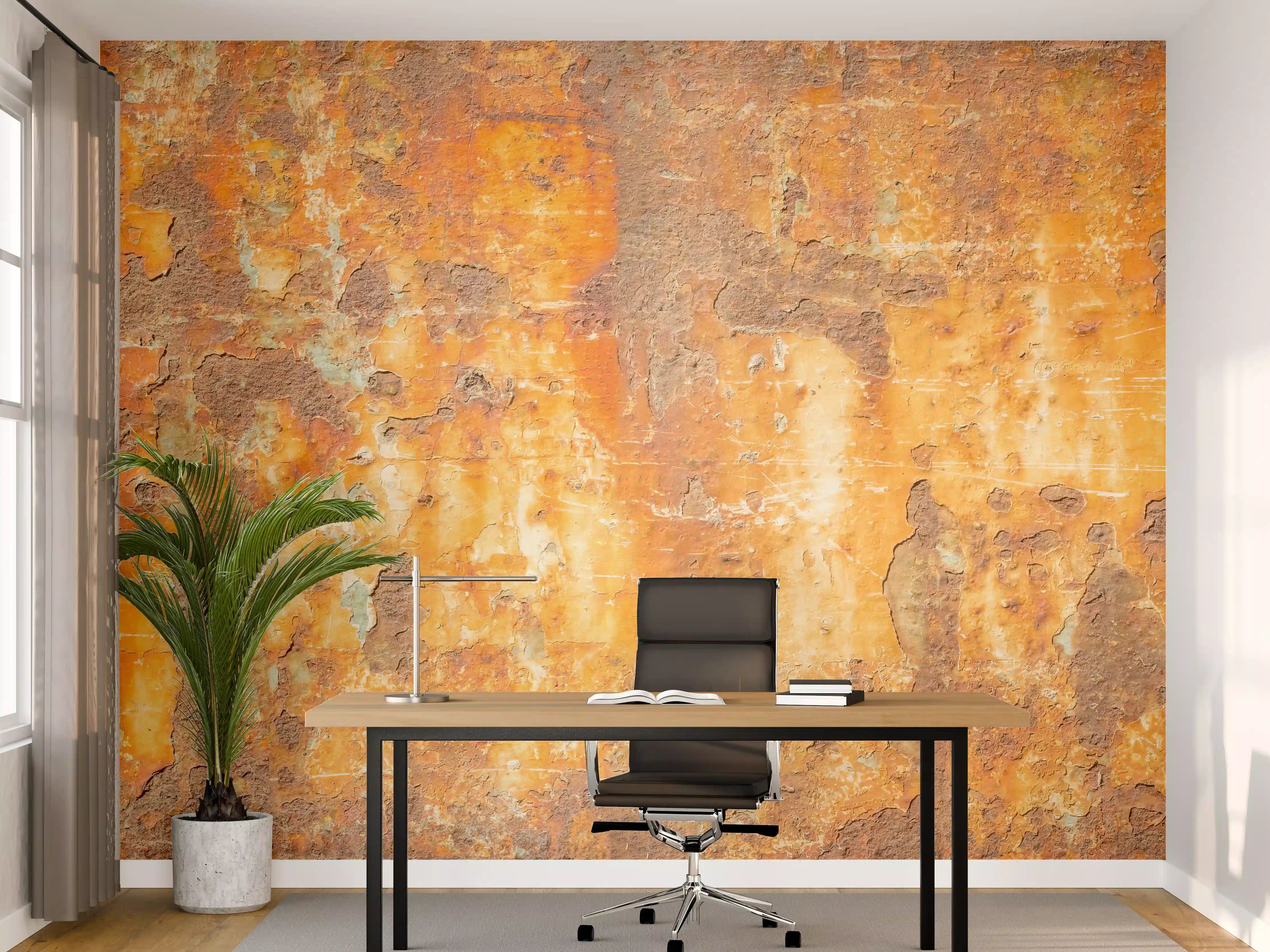 Büro Wandgestaltung - Rostige Betonwand