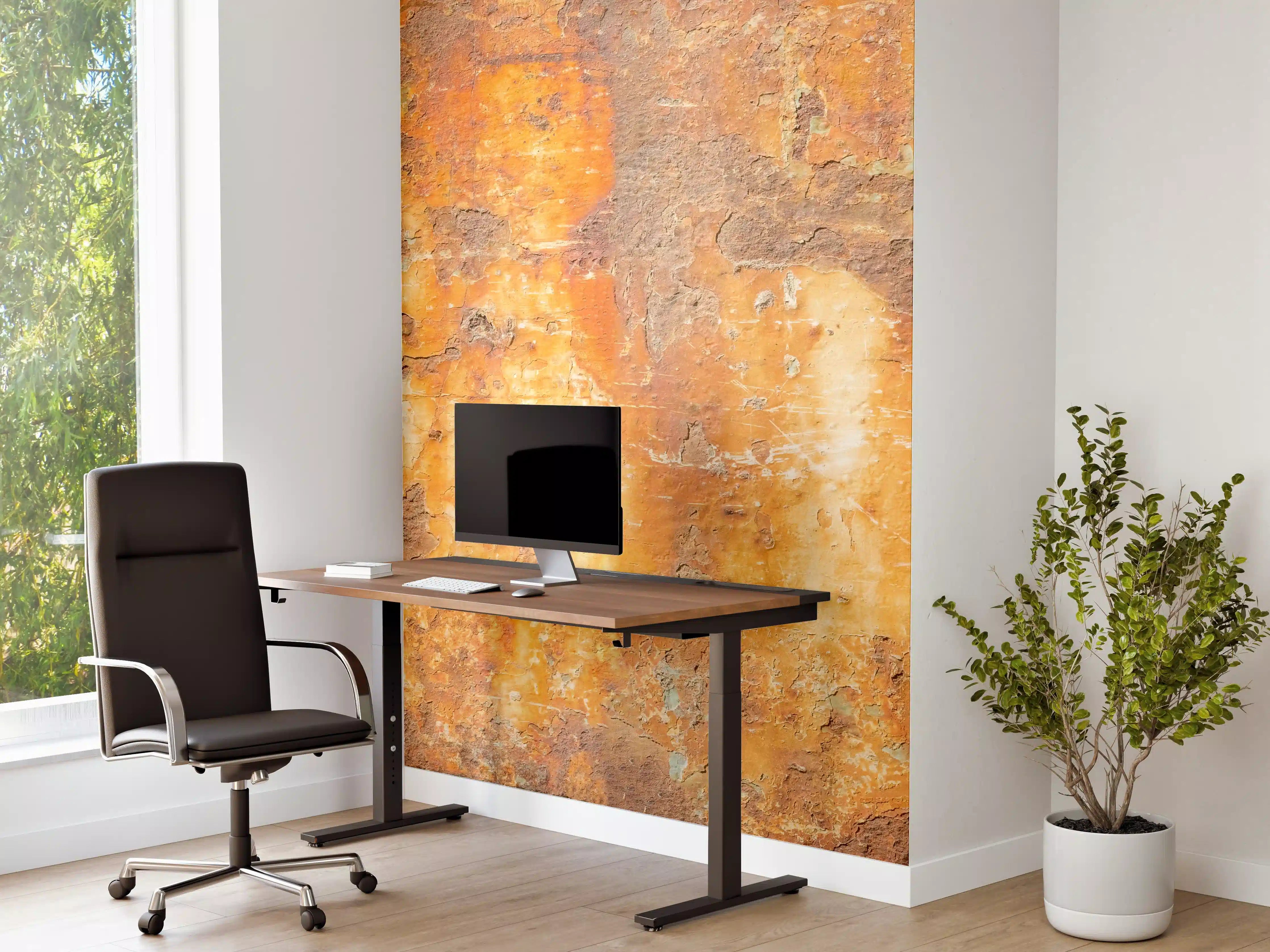 Büro Wandgestaltung - Rostige Betonwand