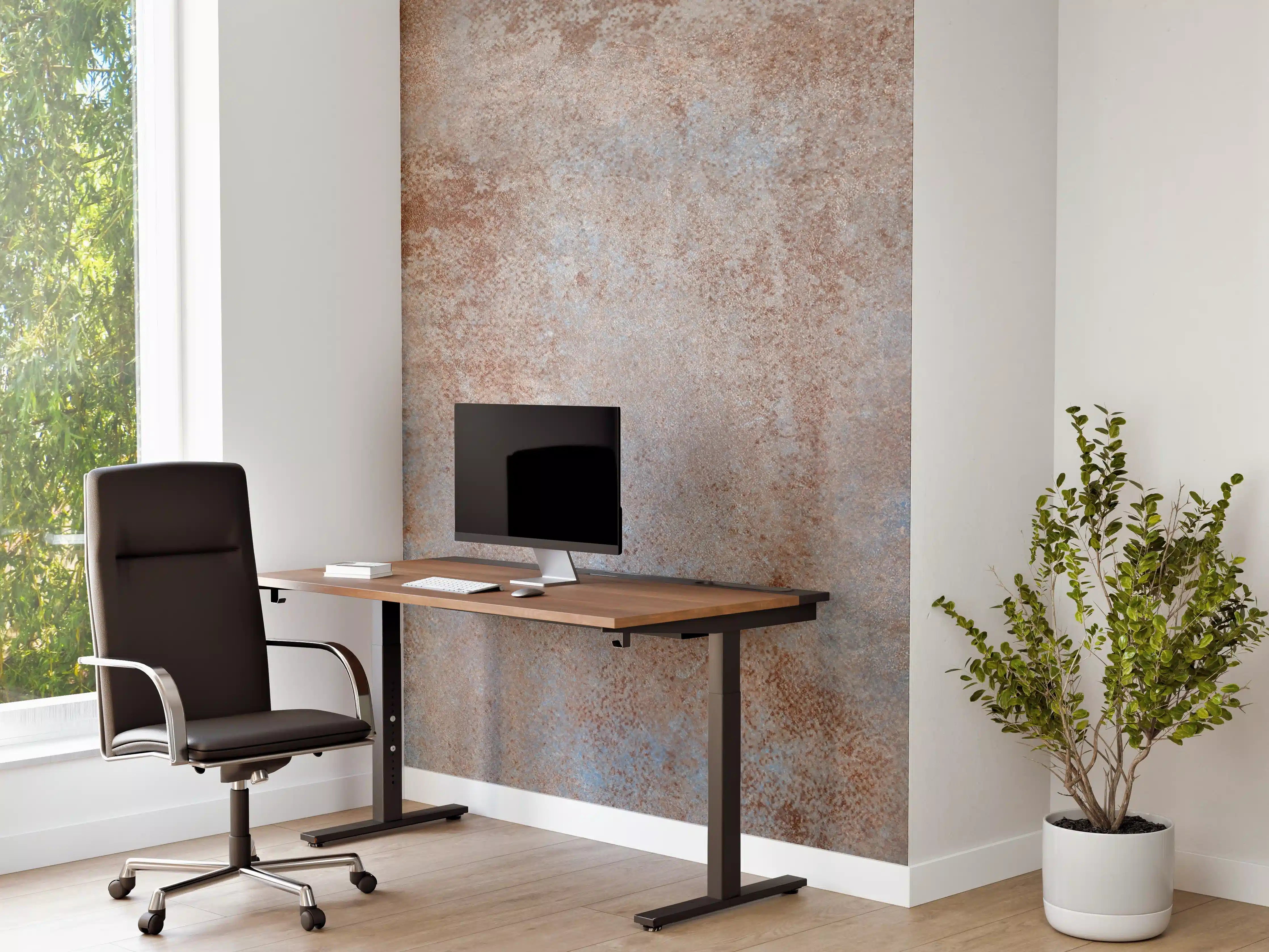Büro Wandgestaltung - Rostige Metallplatte