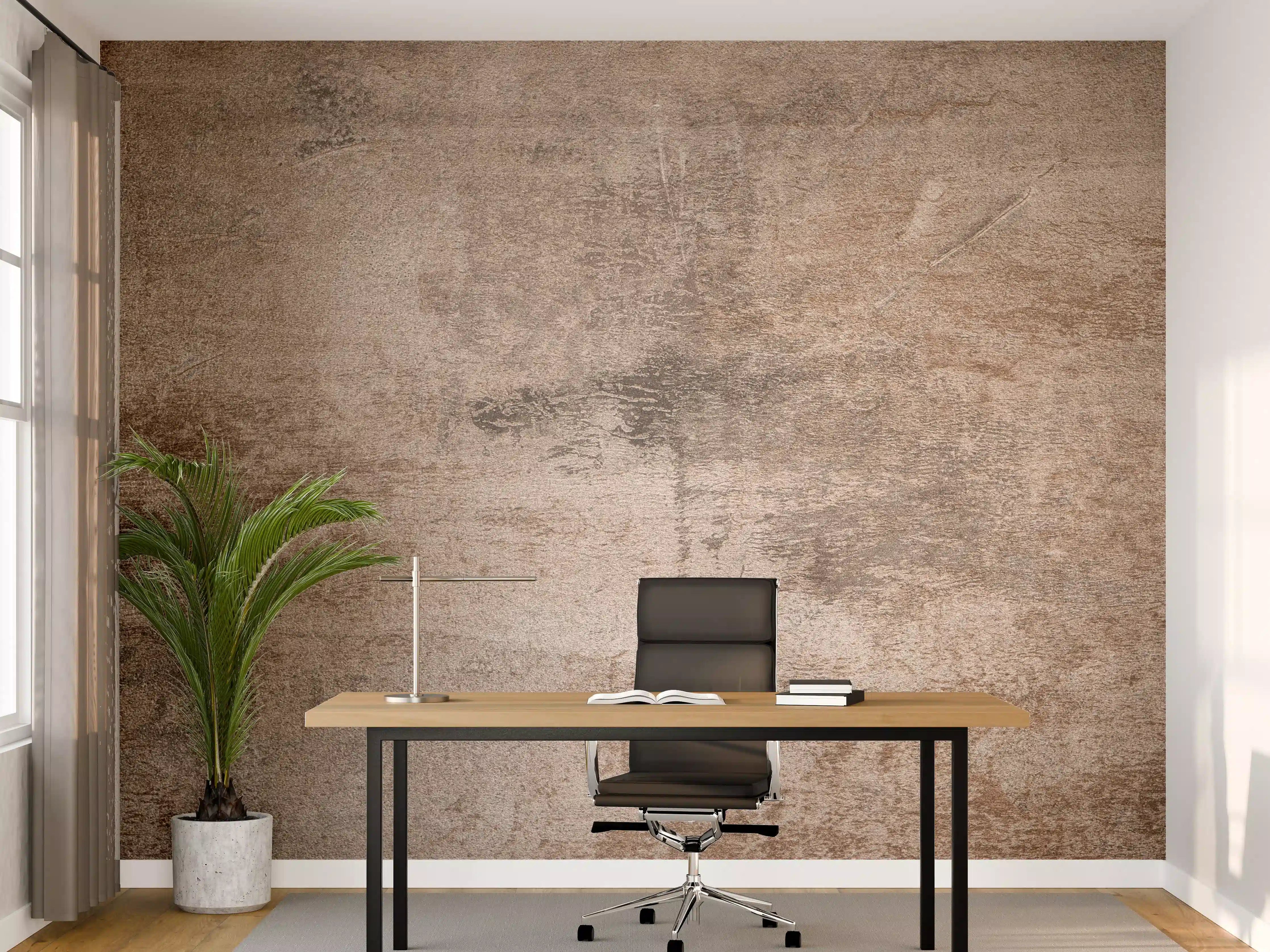 Büro Wandgestaltung - Rostige Stahl-Struktur