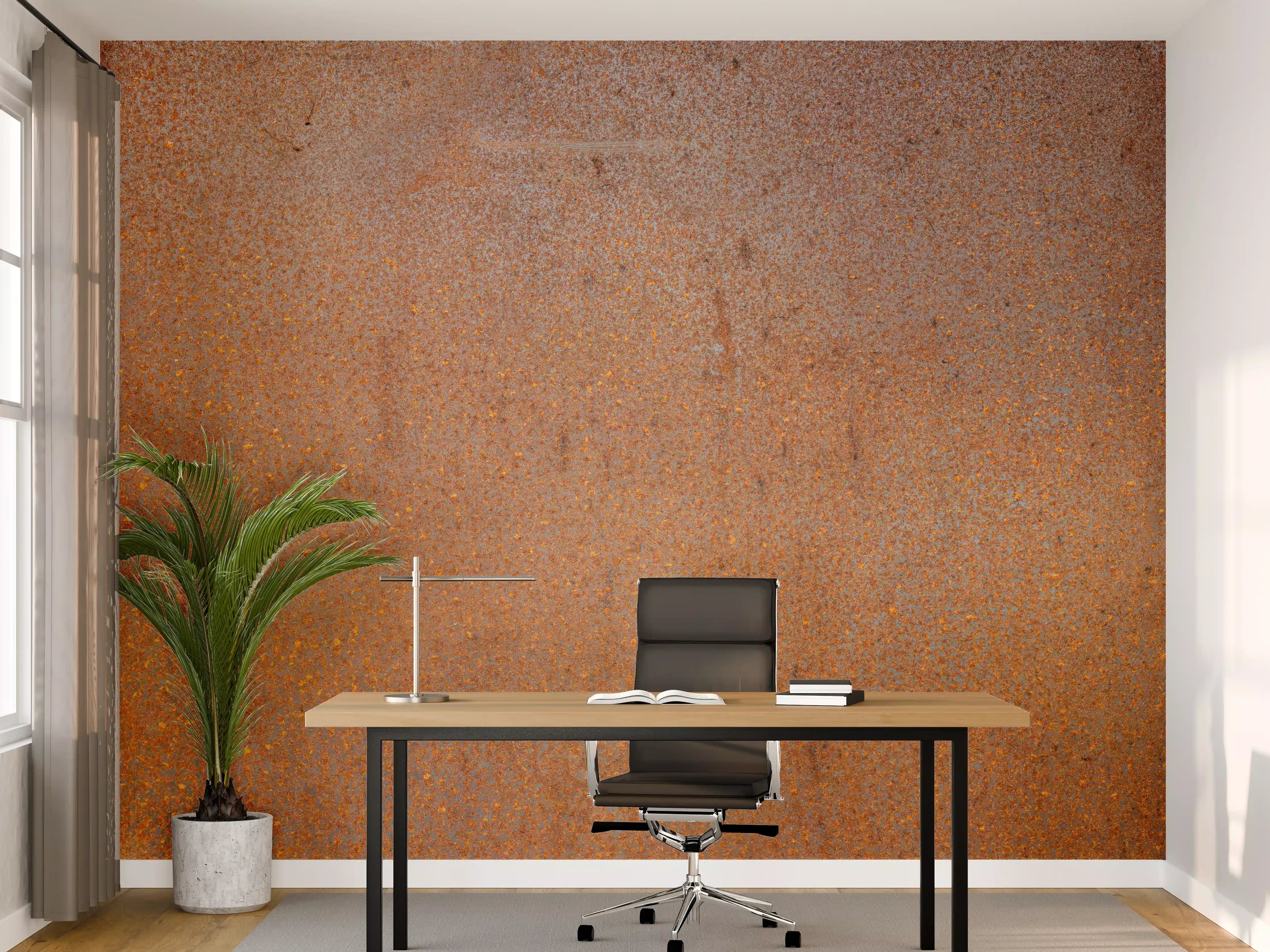 Büro Wandgestaltung - Rostige Stahl Textur