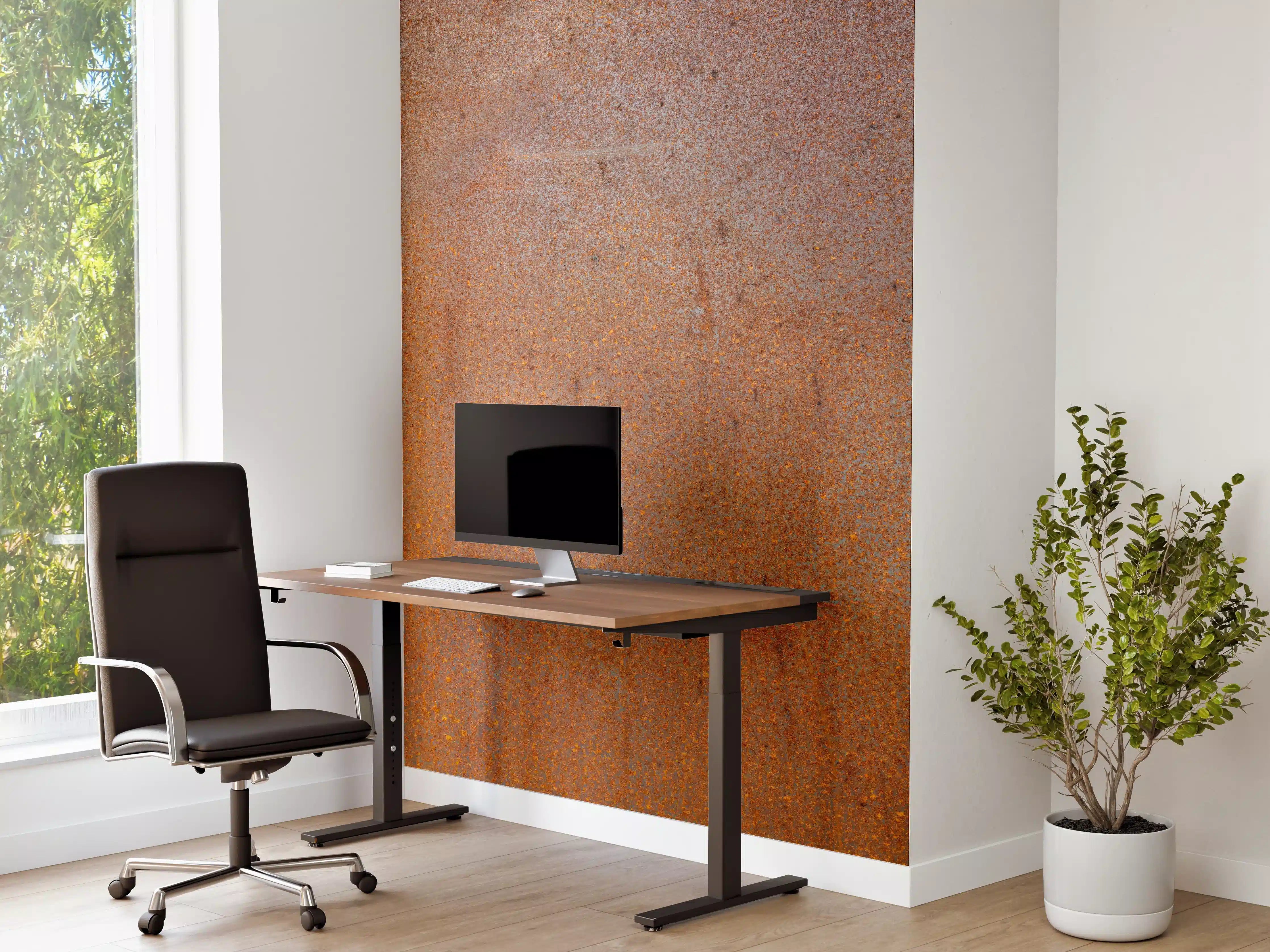 Büro Wandgestaltung - Rostige Stahl Textur
