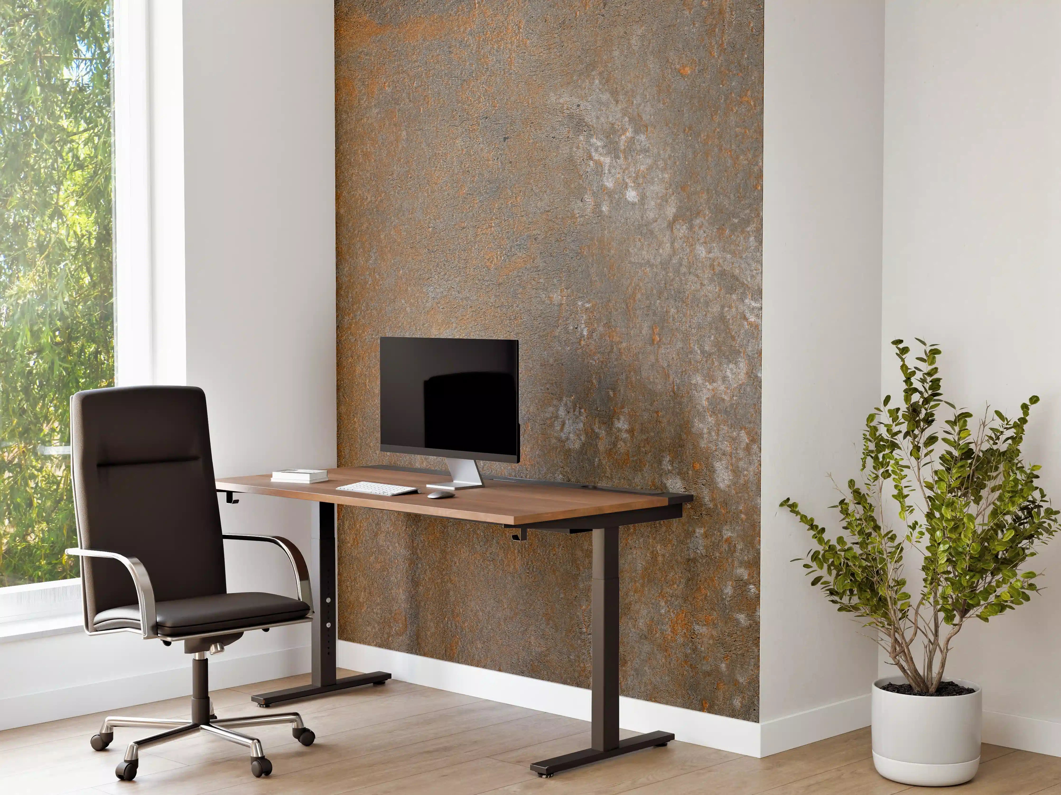 Büro Wandgestaltung - Rostiger Naturstein
