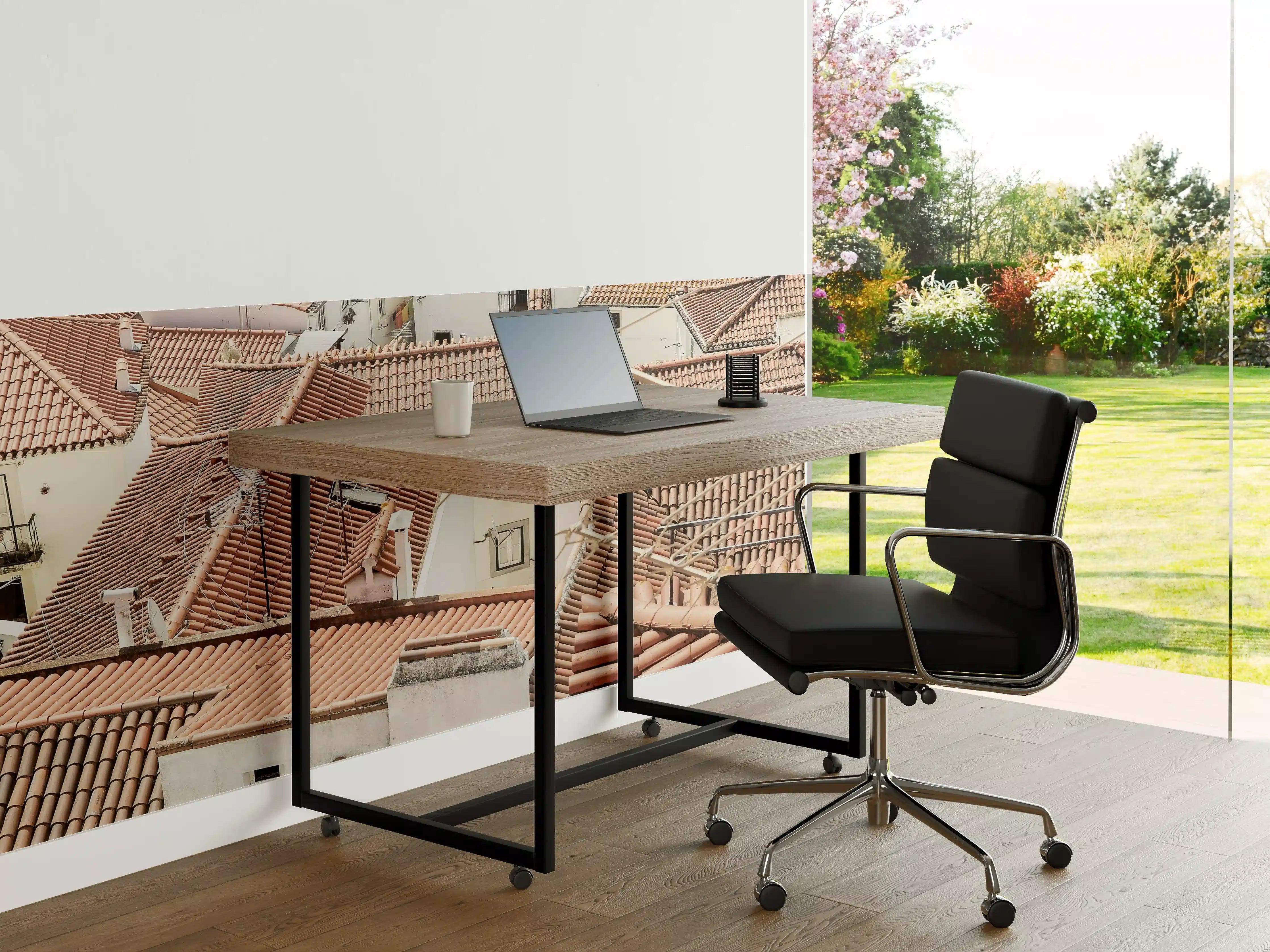 Büro Wandgestaltung - Rot-Braune Dächer Ansicht